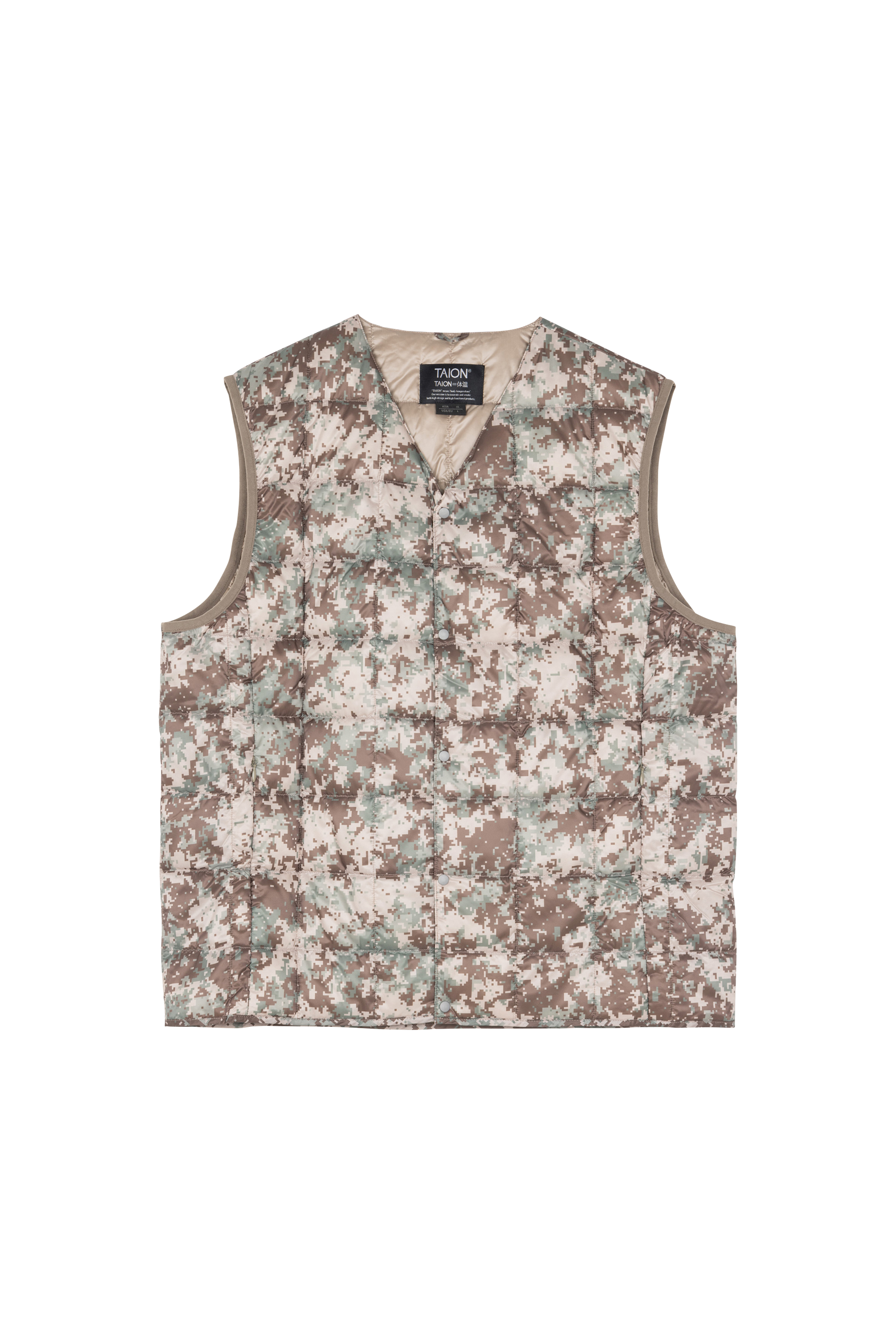 Freestyle padded gilet Khaki
