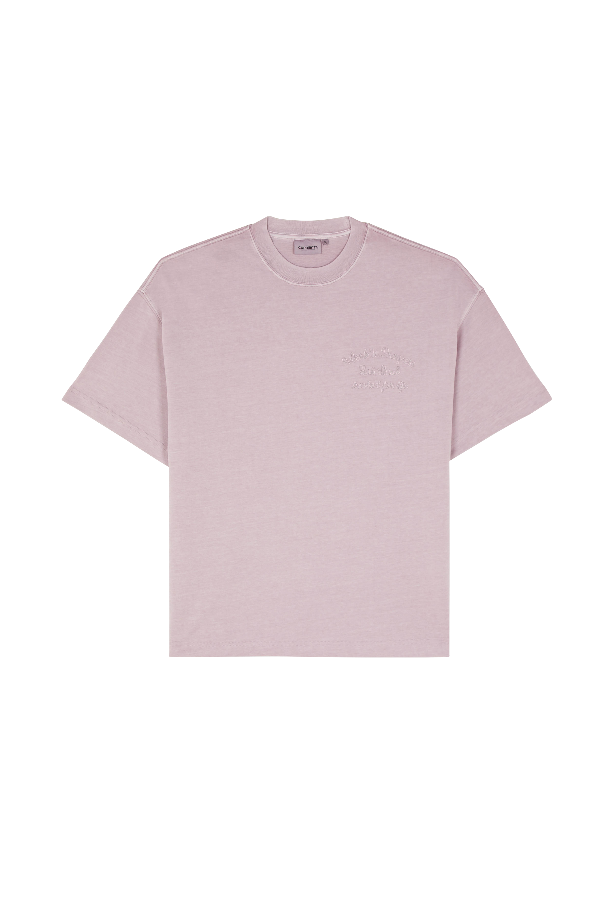 Regular-fit round-neck cotton T-shirt Pink
