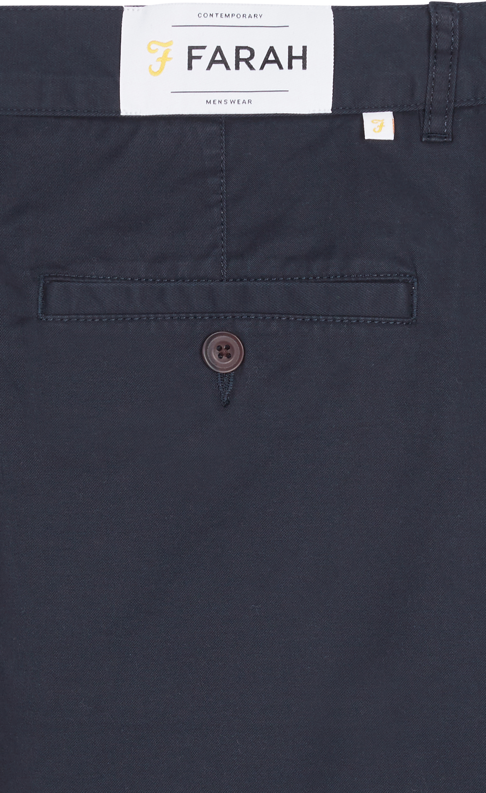 Short chino en coton Bleu