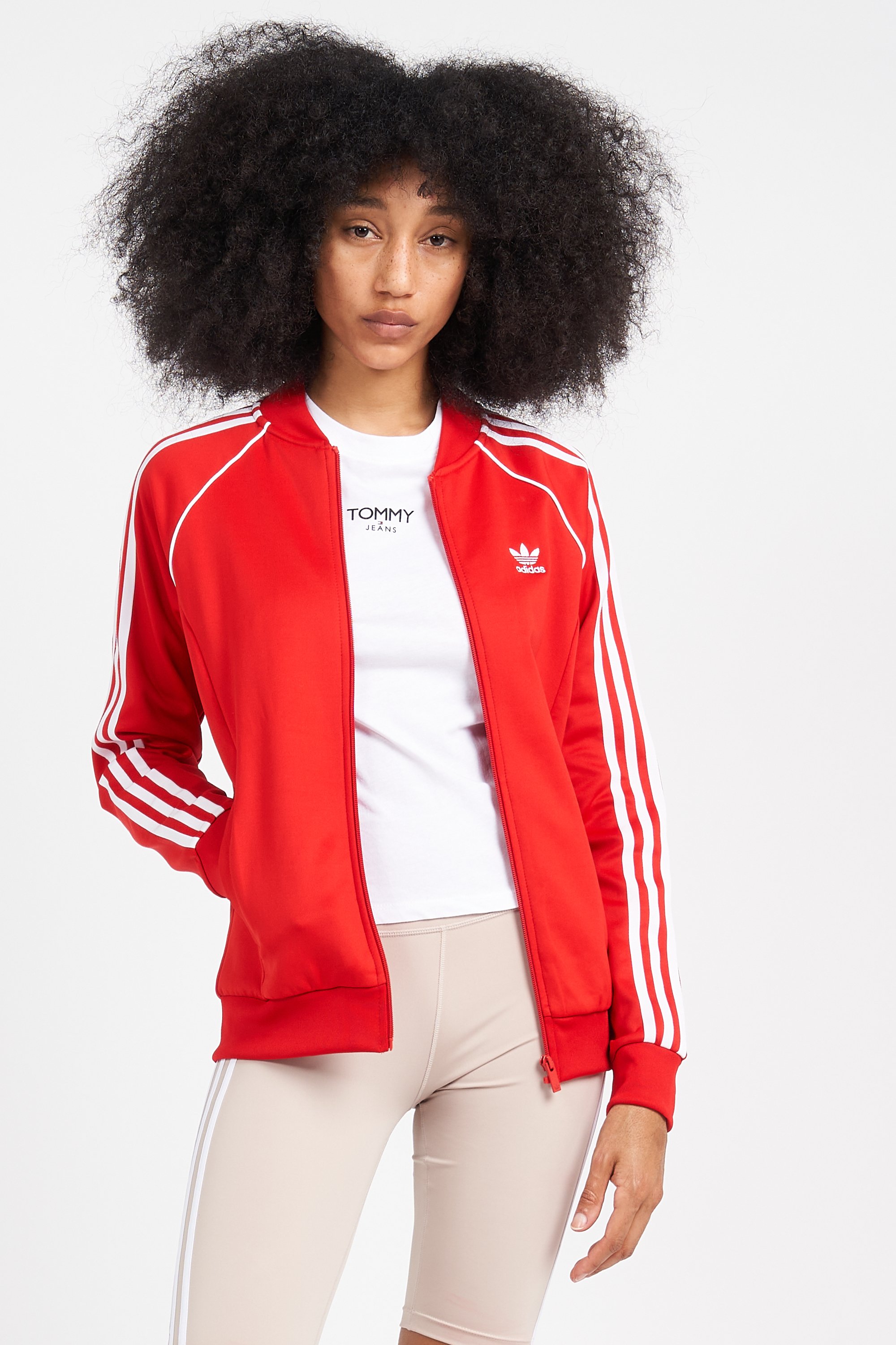 Manteau adidas femme rouge hot sale