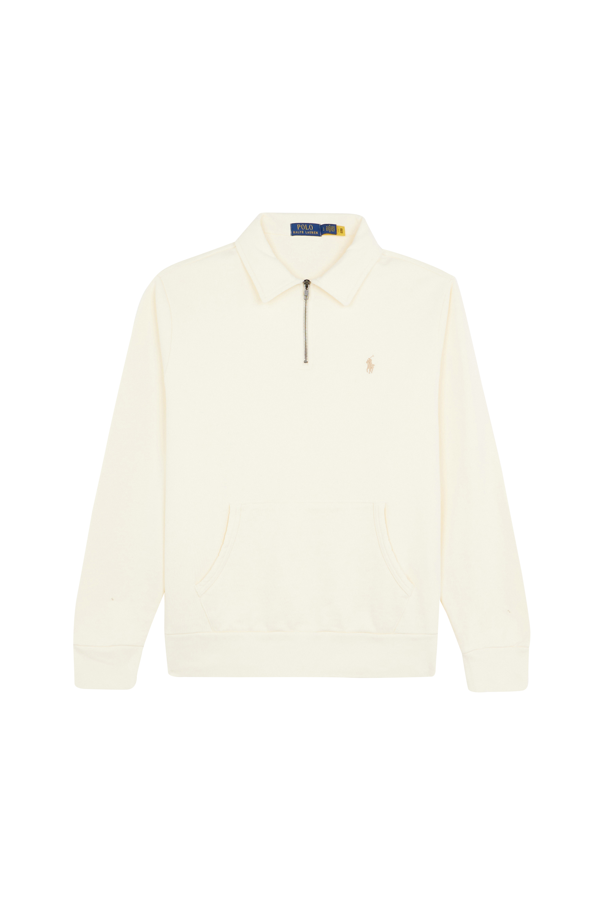 Hoodie zippé Beige