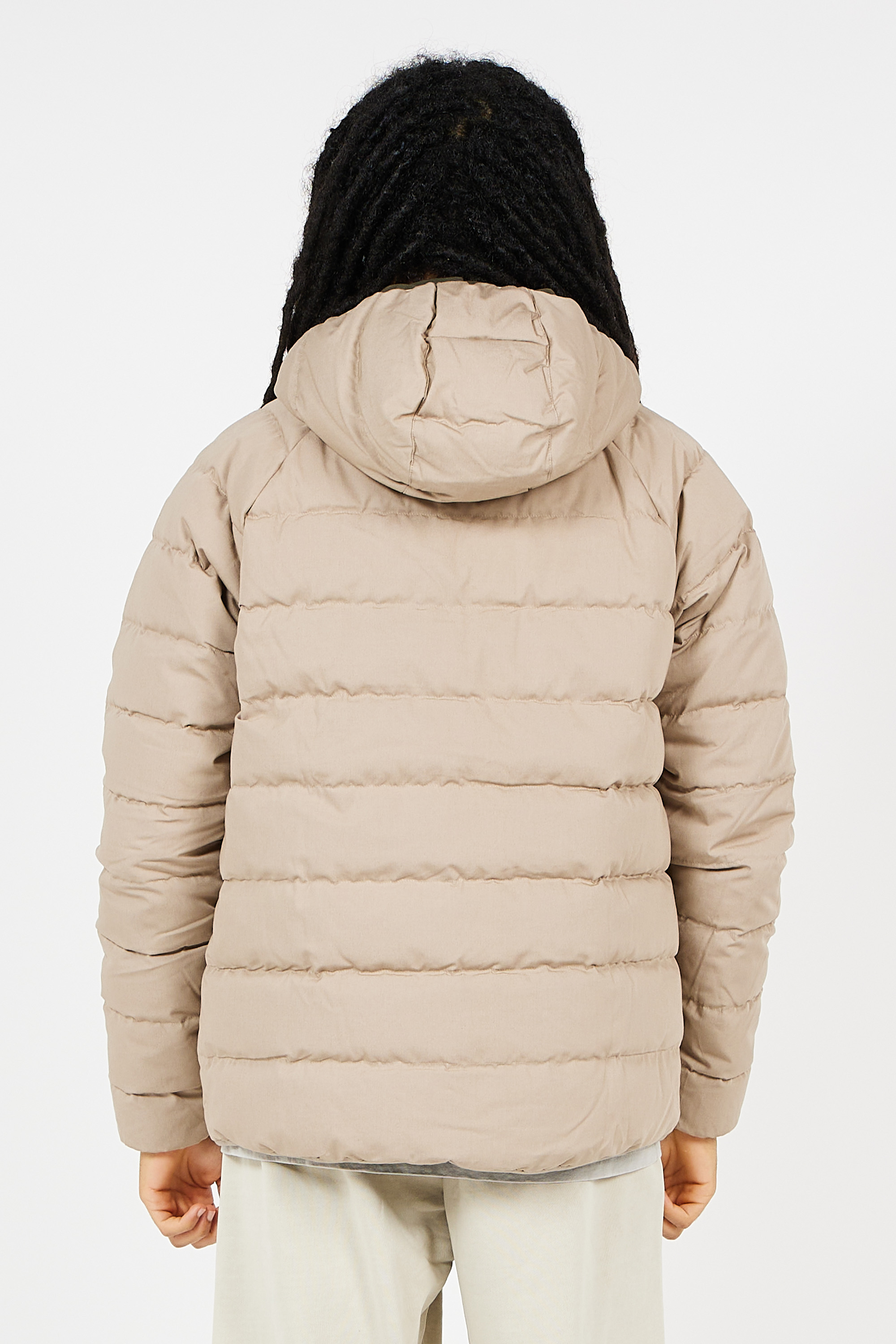 Lightweight quilted padded jacket with high neck Grey