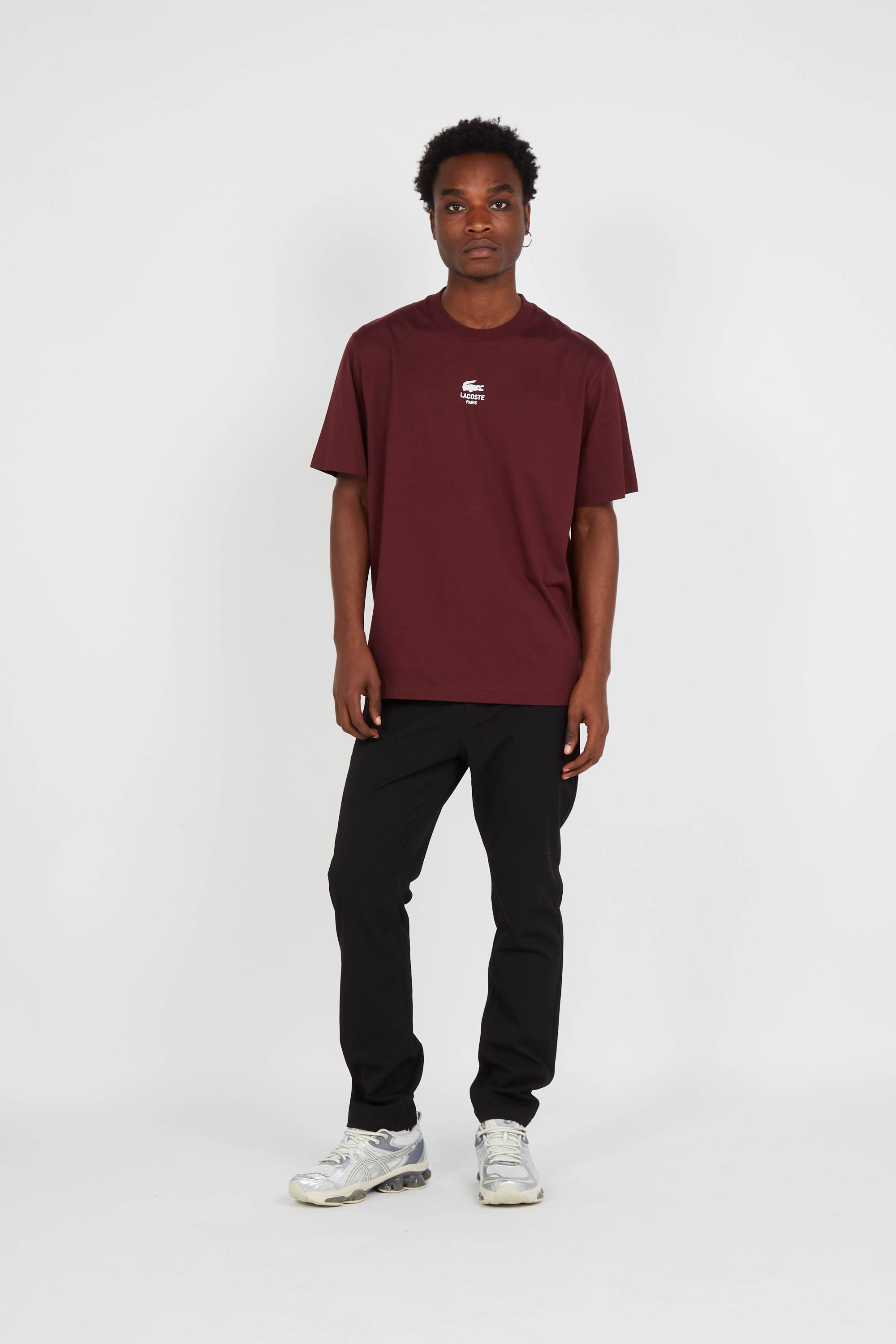 Lacoste t shirt rouge deals