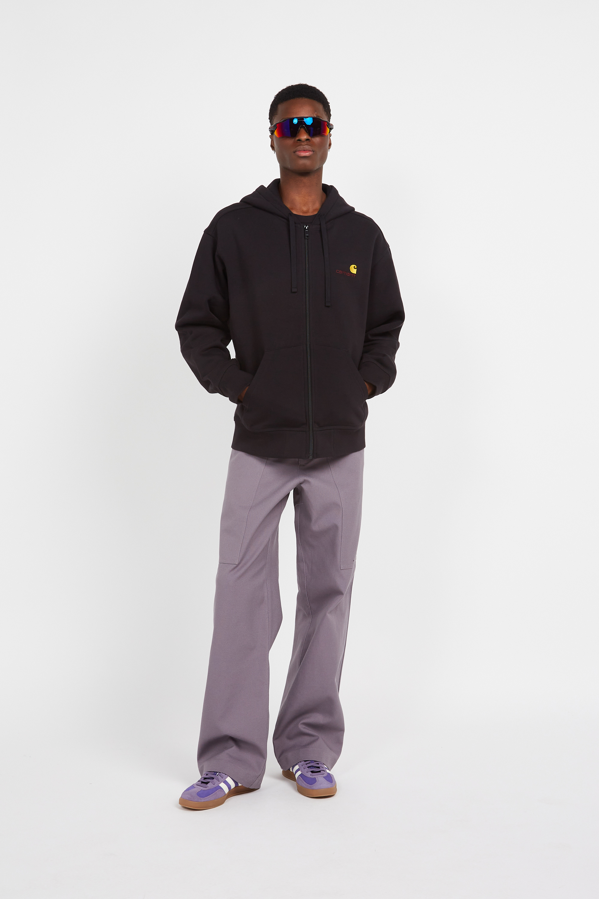 Zip-up sweatshirt Black
