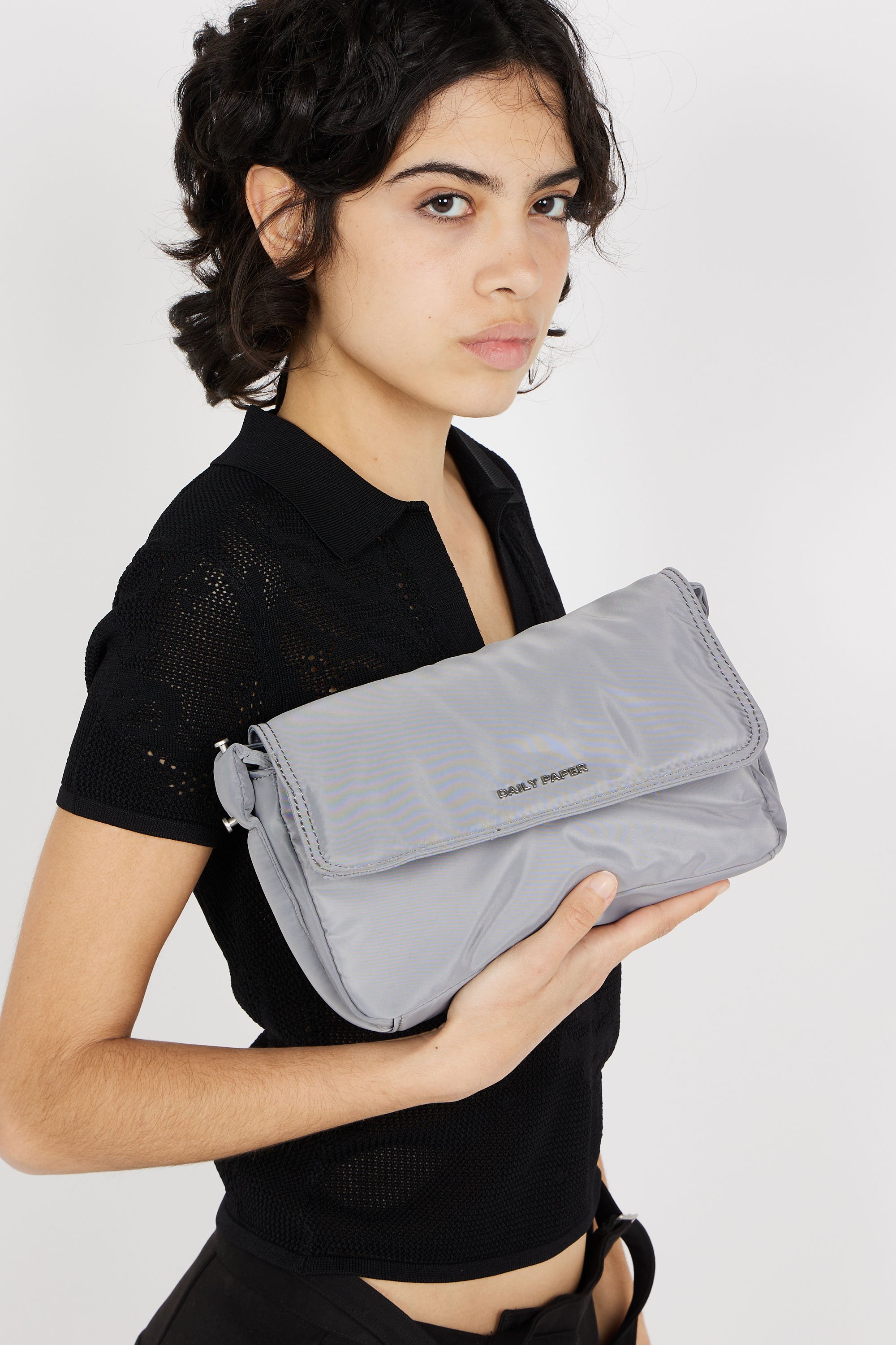 Baindeminuit shoulder bag | Grey by DAILY PAPER Baindeminuit shoulder bag Grey