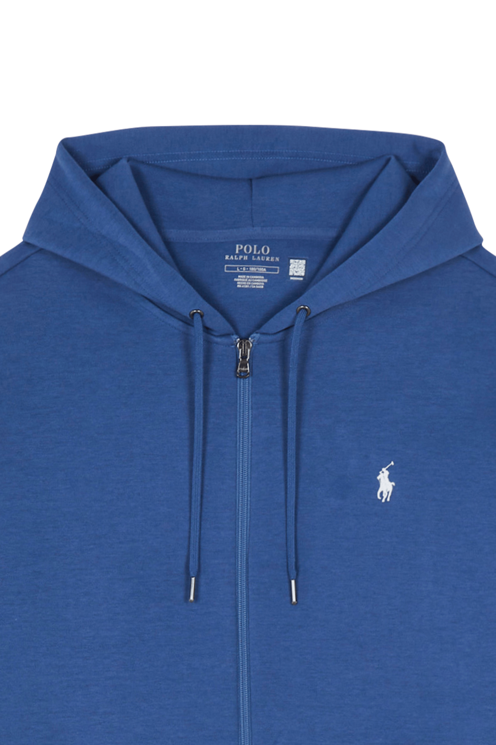 Hoodie zippé Bleu