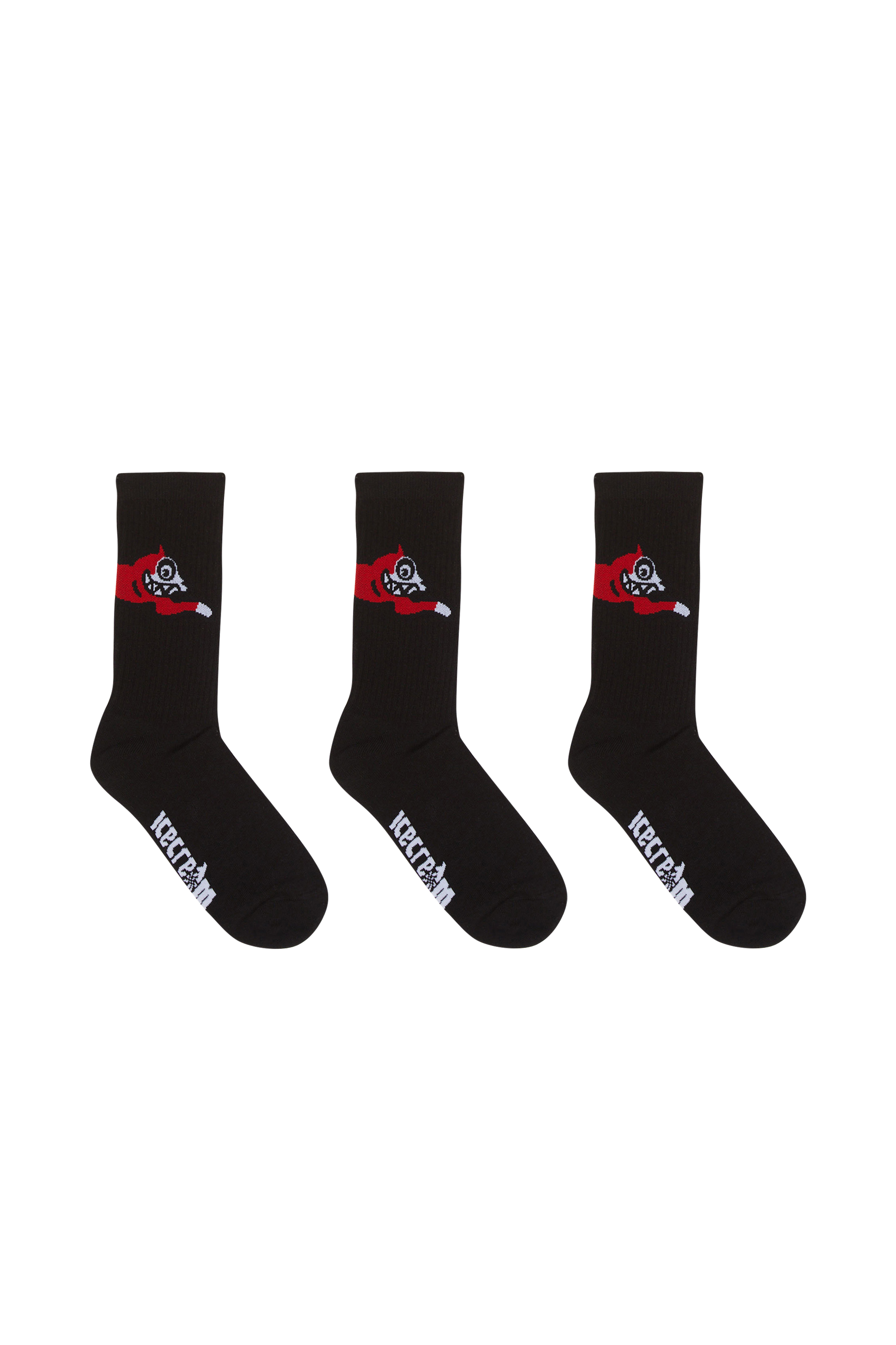 Pack of 6 socks Black