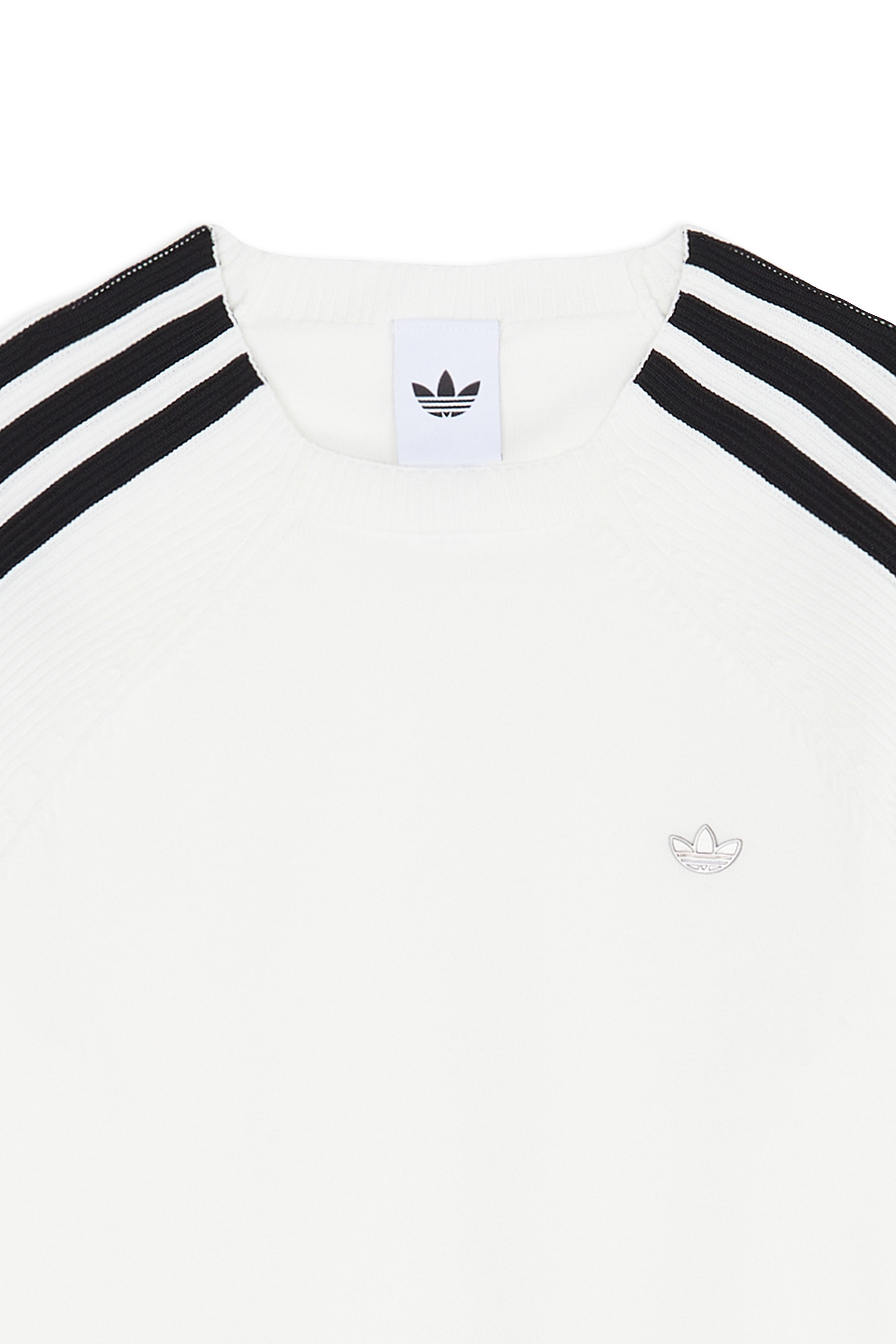 Regular-fit round-neck cotton T-shirt ADIDAS White