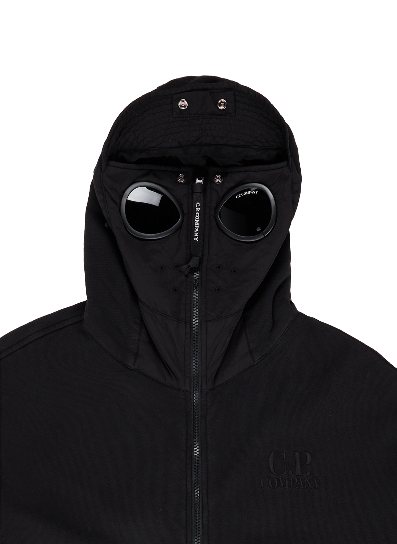 Hoodie zippé | Noir C.P. COMPANY Homme