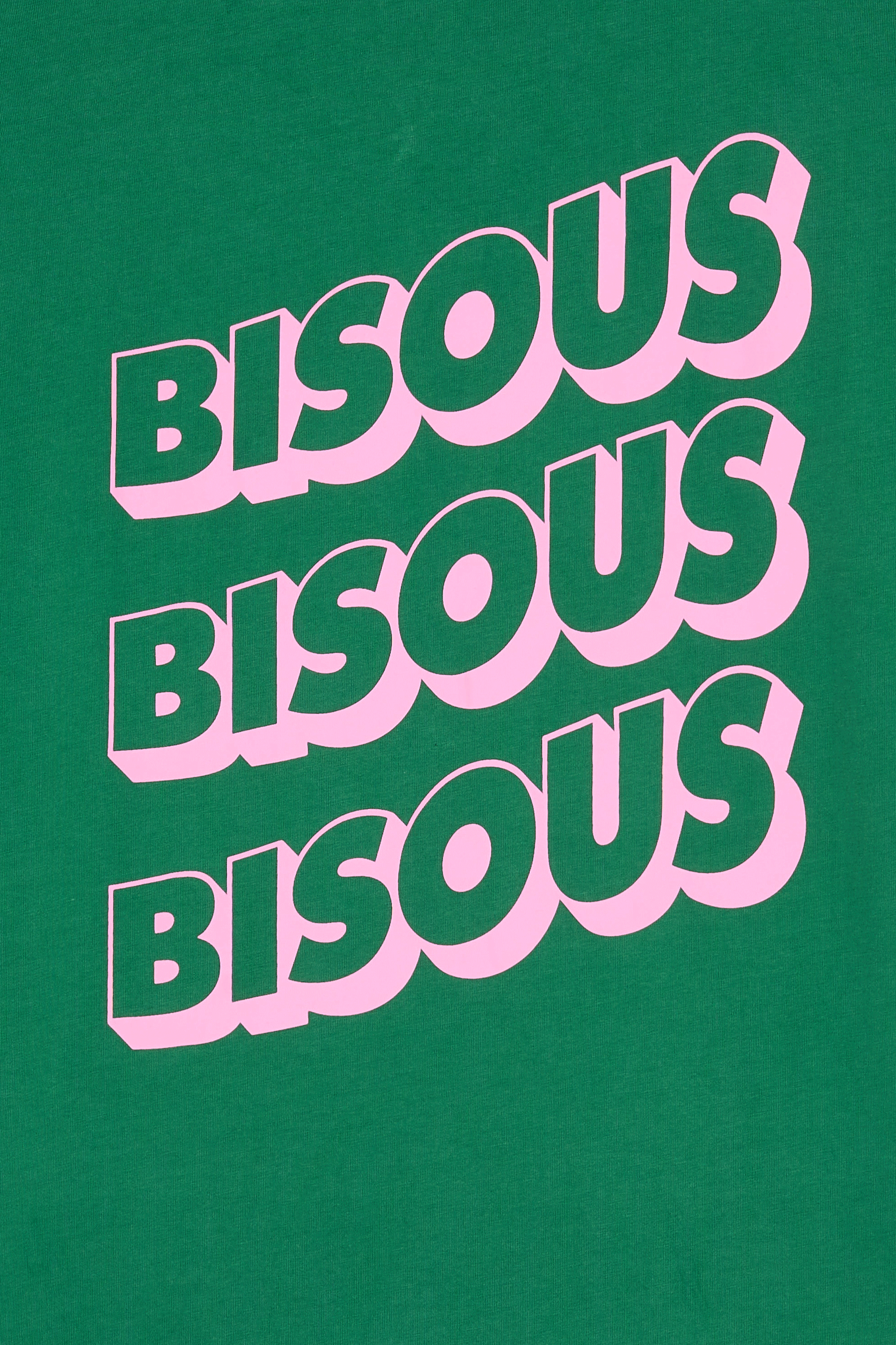 Regular-fit round-neck cotton T-shirt | Green BISOUS SKATEBOARDS Men