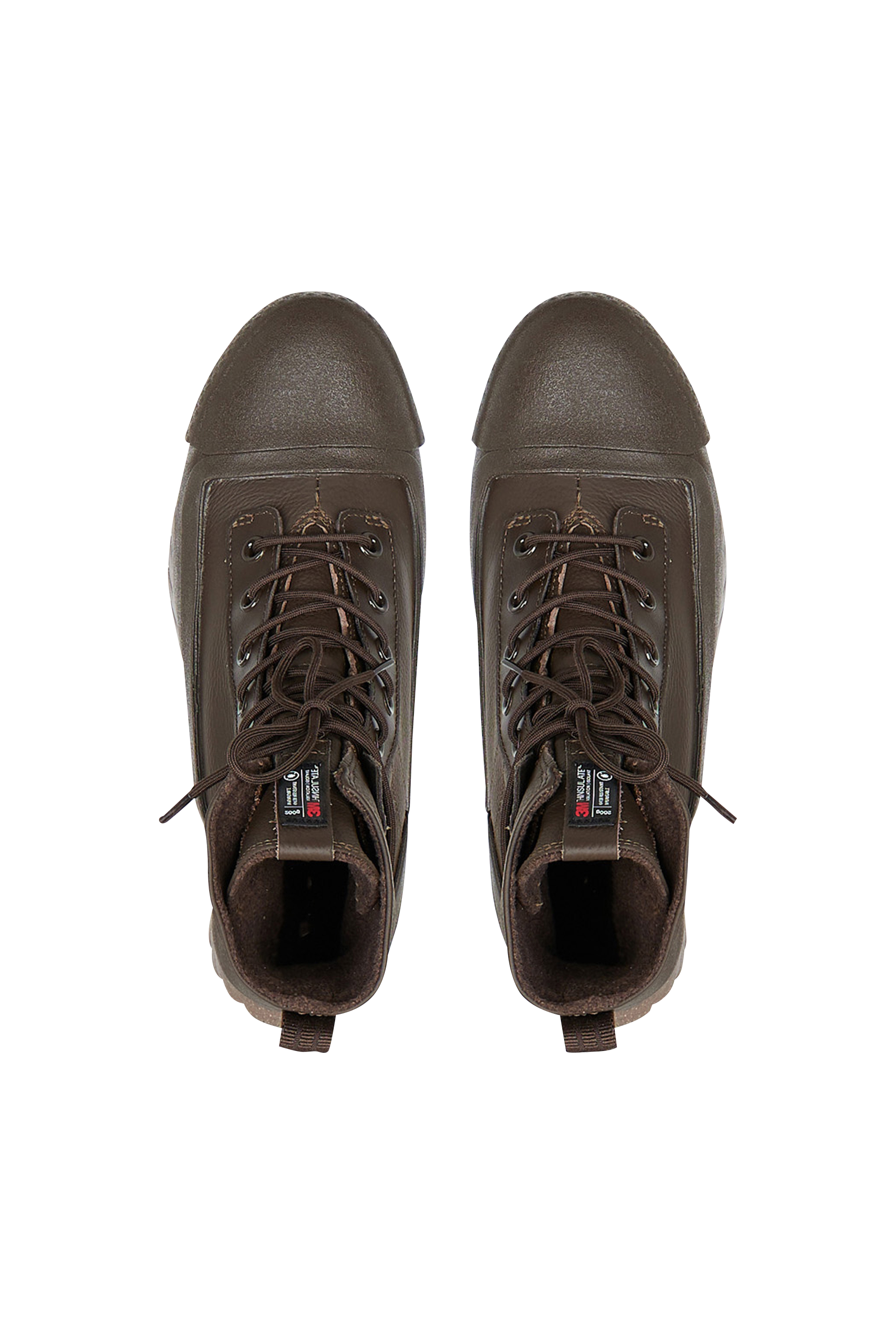 Heeled leather mid-calf boots CONVERSE Black