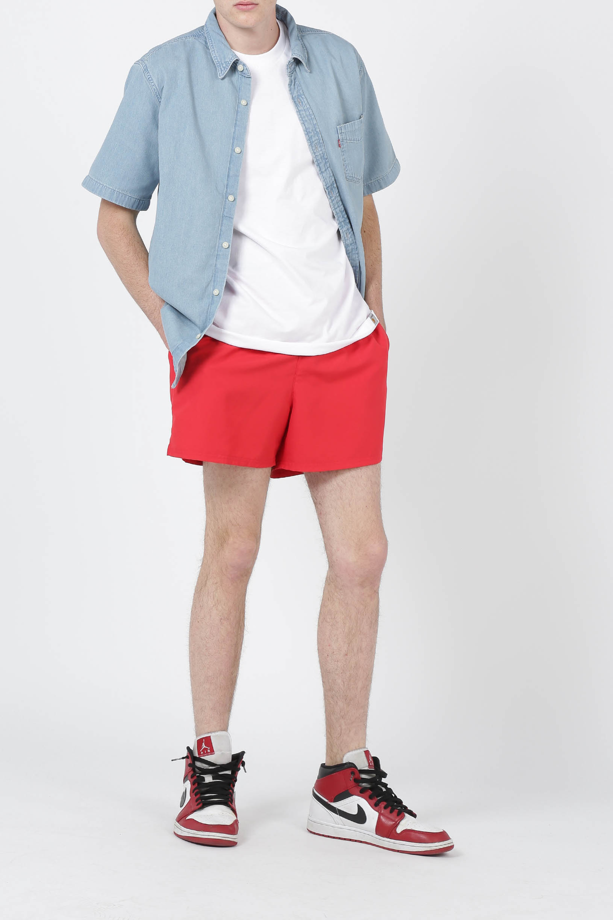 Short de bain NIKE SWIM Rouge