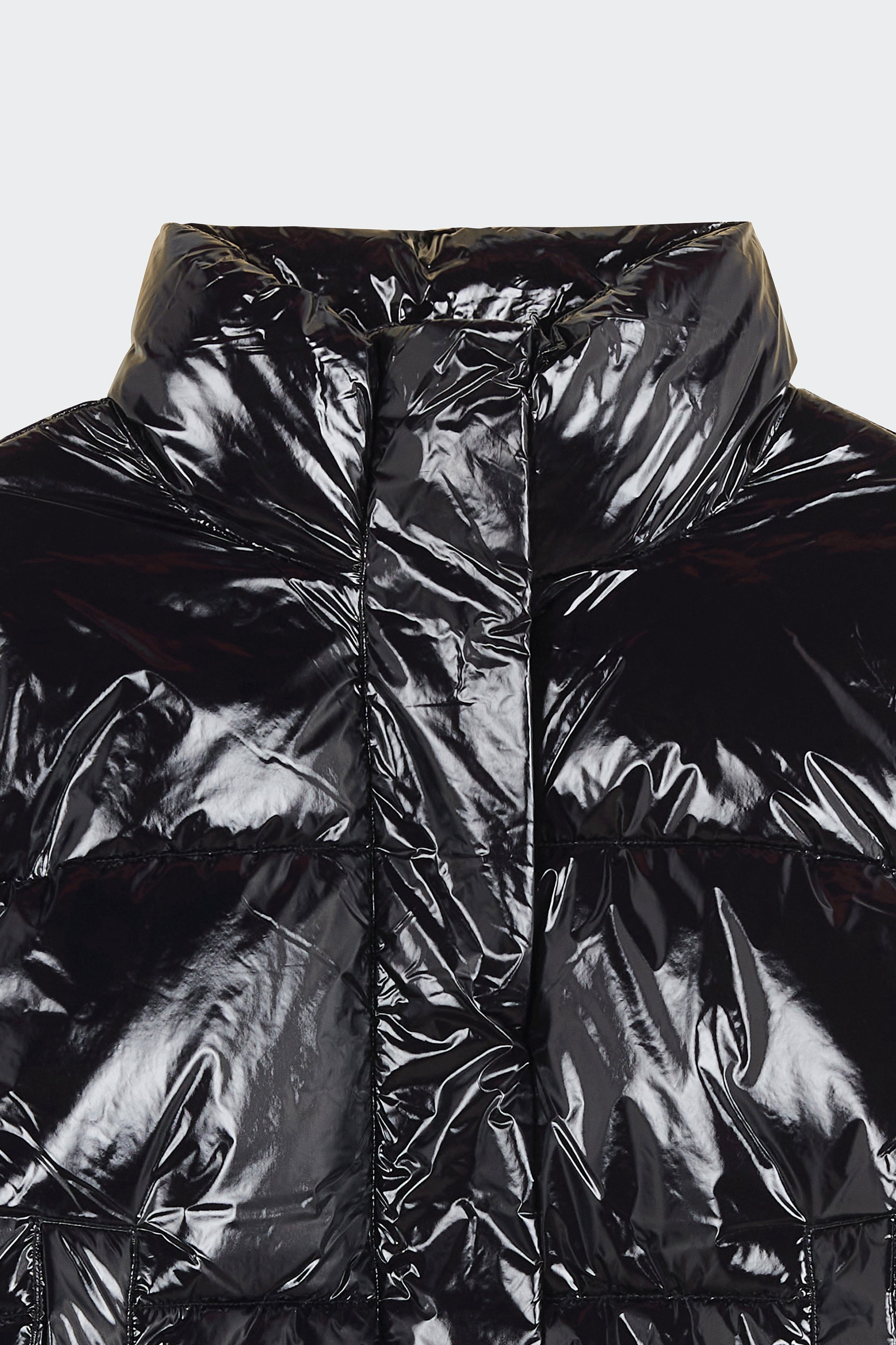 Lightweight quilted padded jacket with high neck | Black by NOISY MAY Lightweight quilted padded jacket with high neck Black