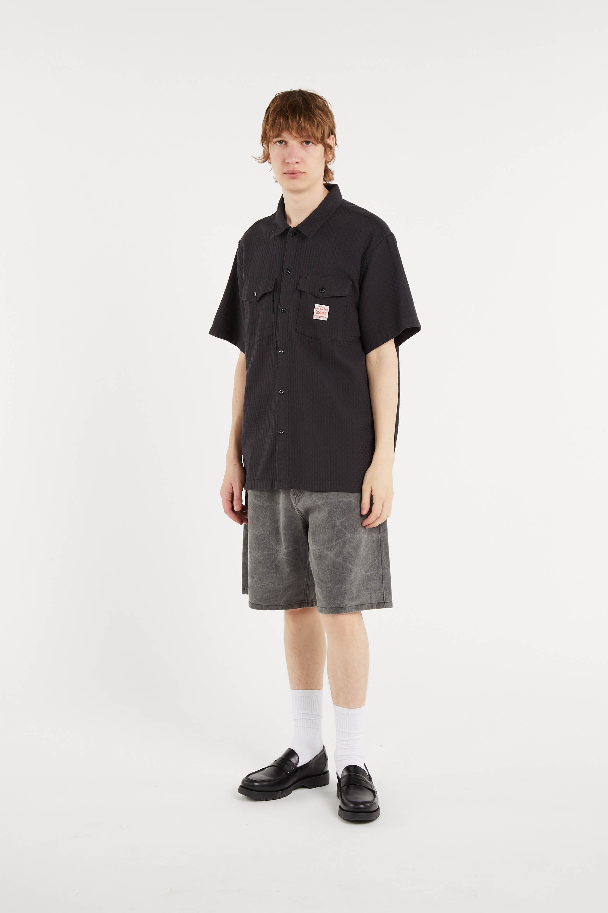 Short en jean  OBEY Noir