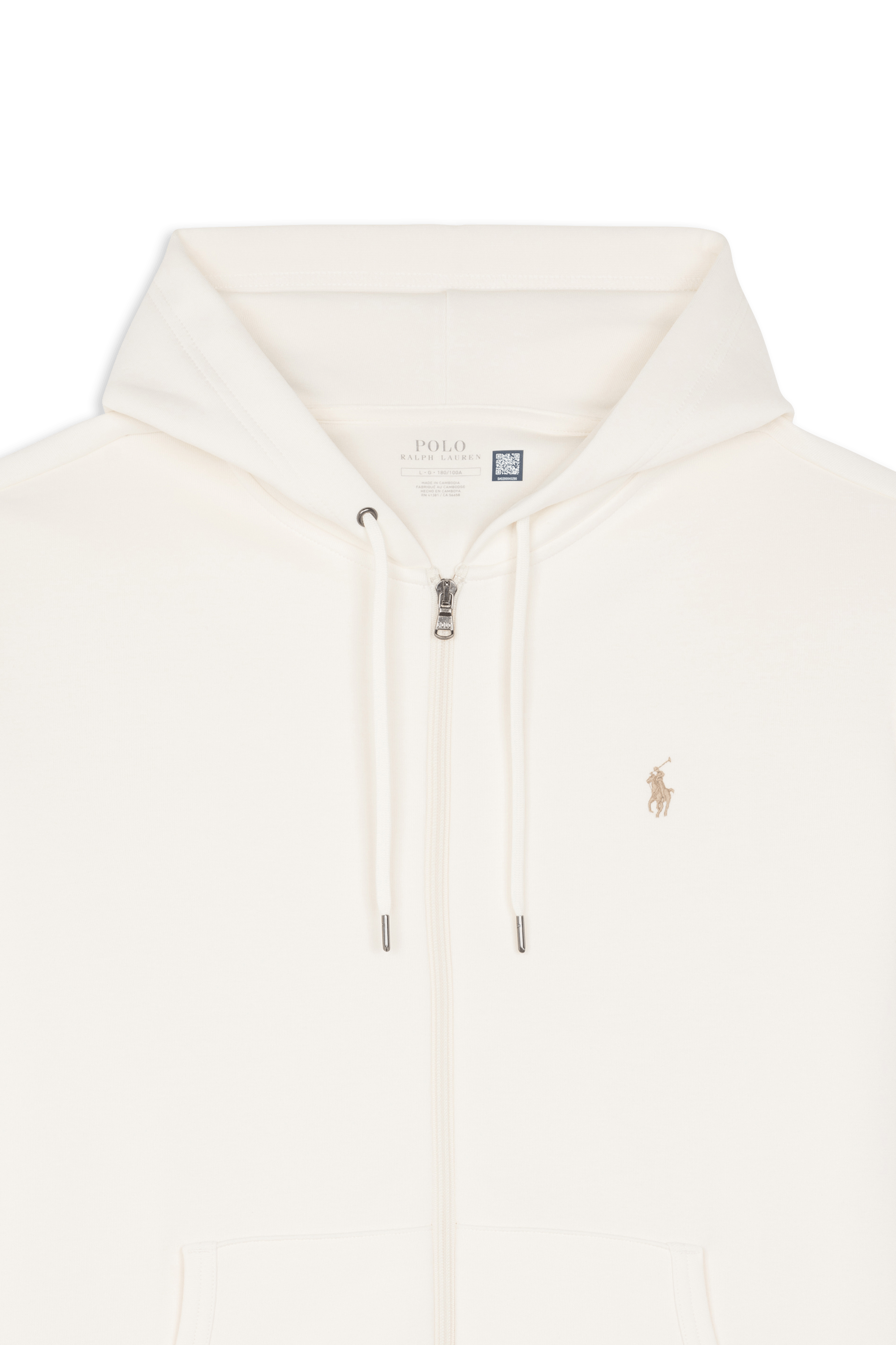 Zip-up hoodie Beige