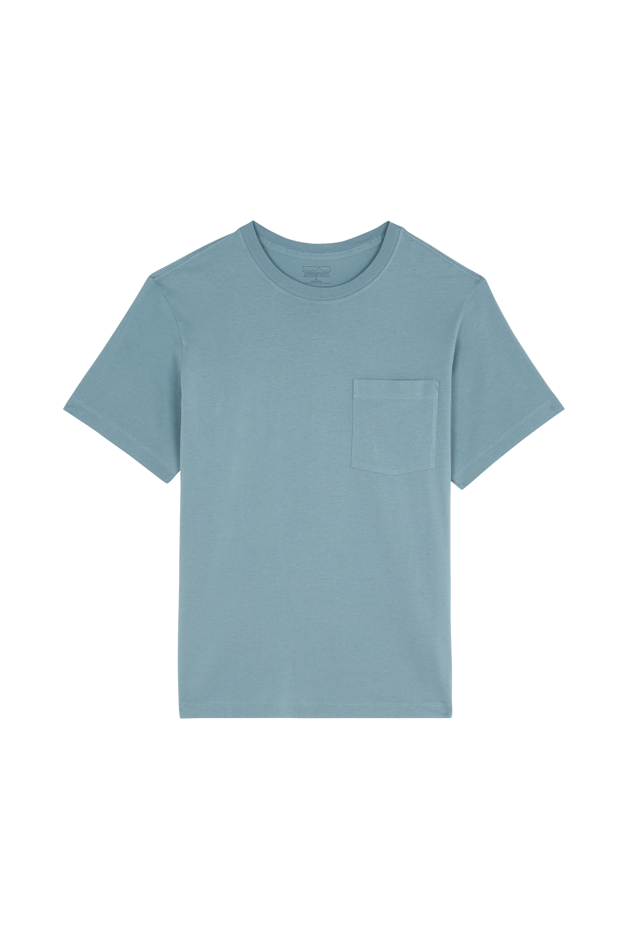 Regular-fit round-neck cotton T-shirt PATAGONIA Blue