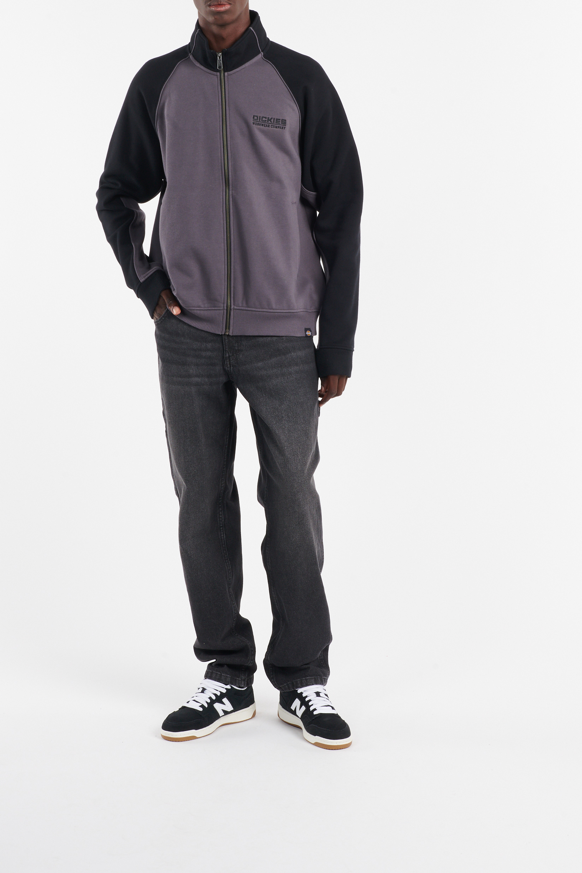 Zip-up sweatshirt | Black DICKIES Men