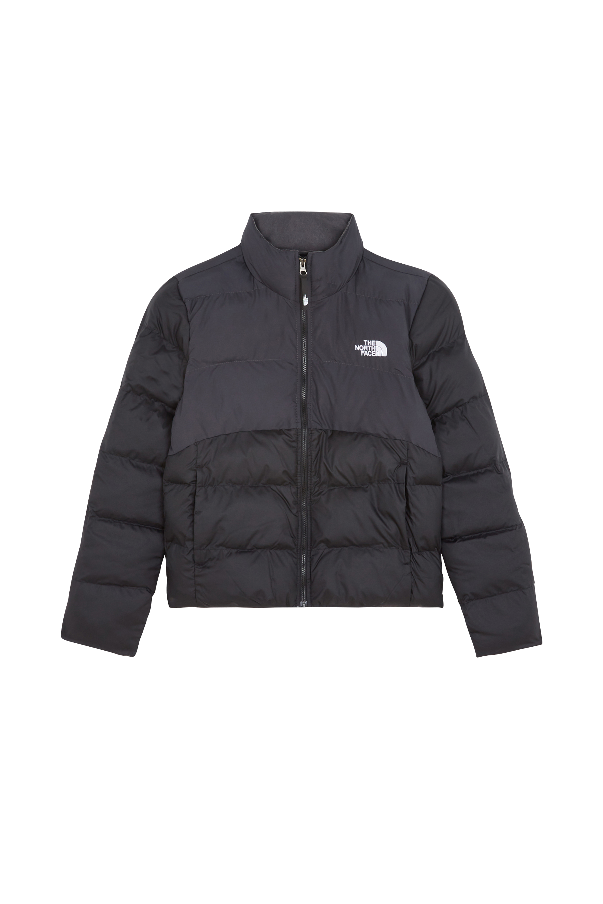 Lightweight quilted padded jacket with high neck Black