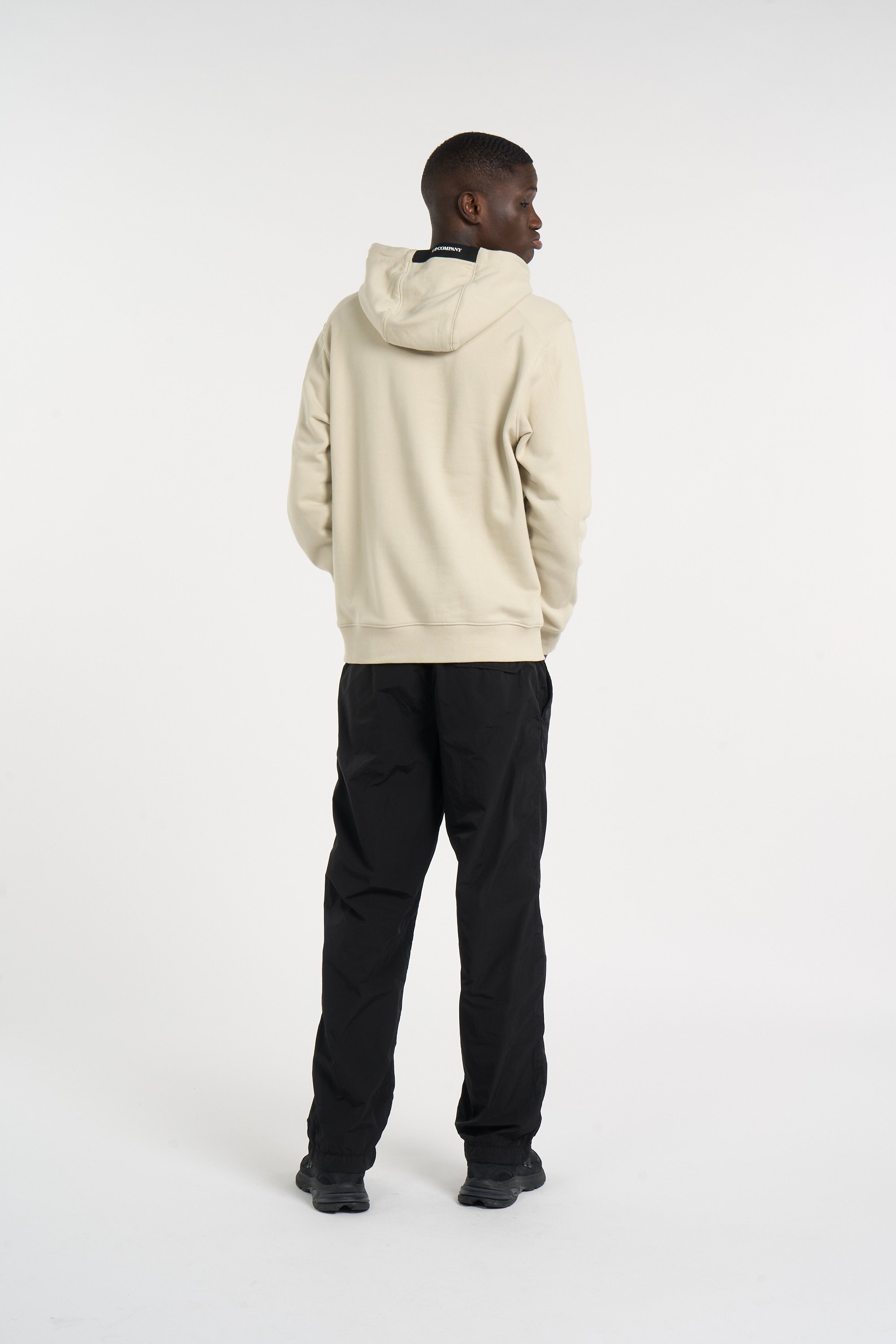Oversized round neck cotton sweatshirt | Grey C.P. COMPANY Men
