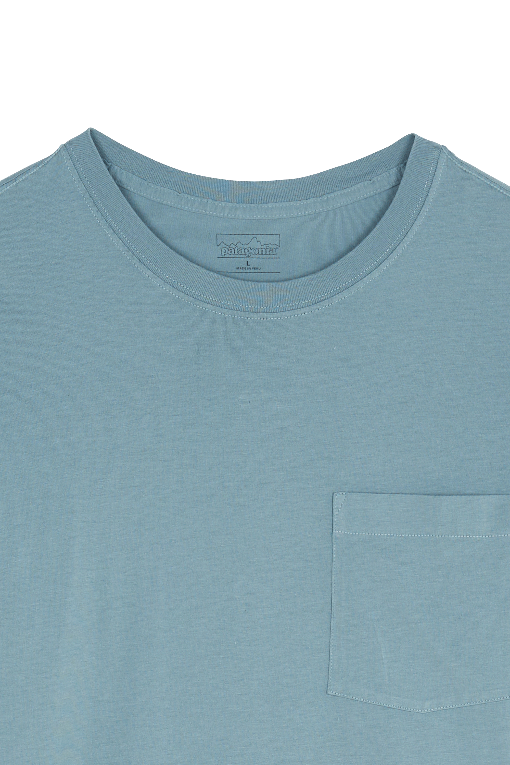 Regular-fit round-neck cotton T-shirt PATAGONIA Blue
