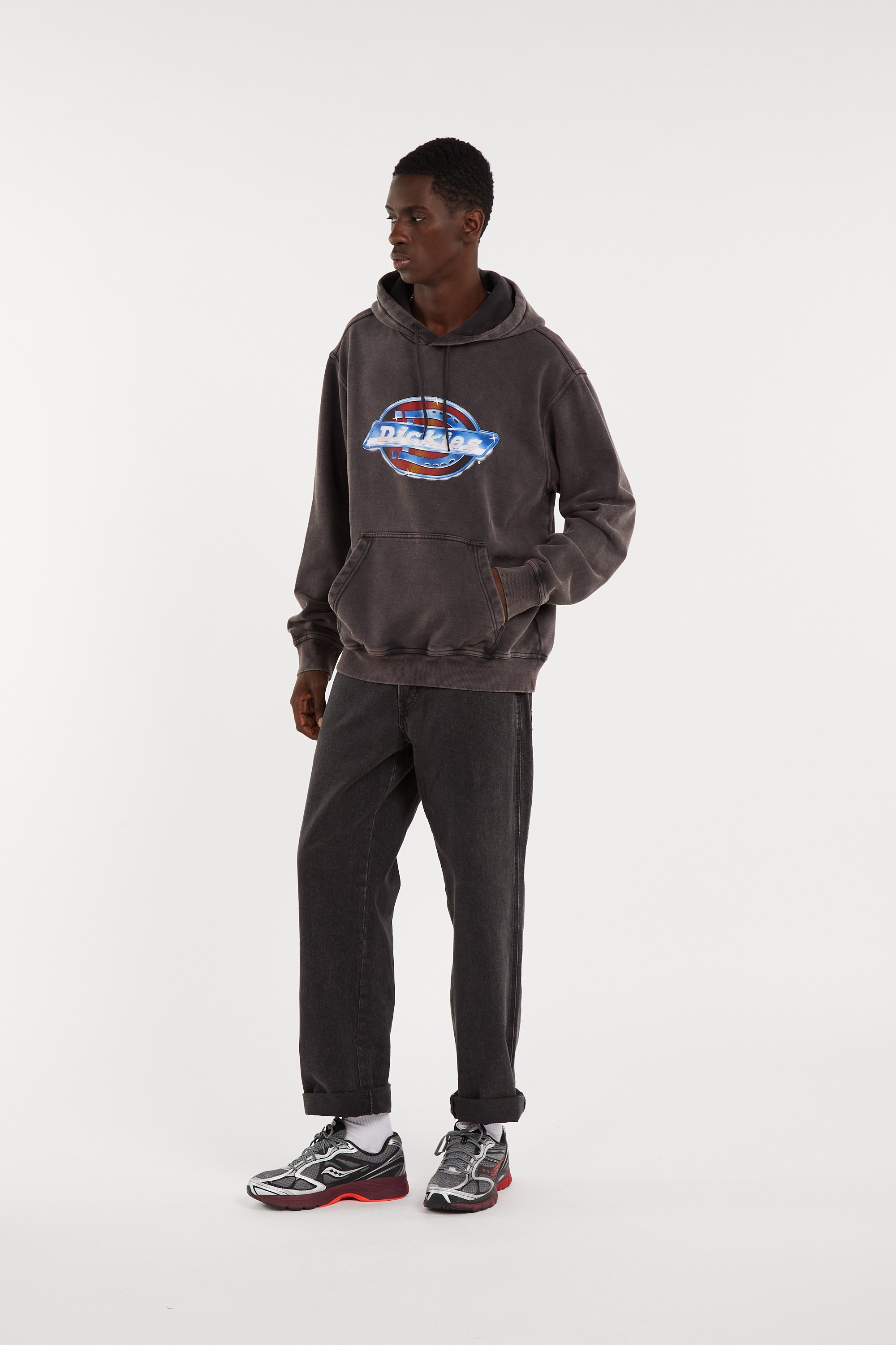 Tommy badge sweatshirt DICKIES Black