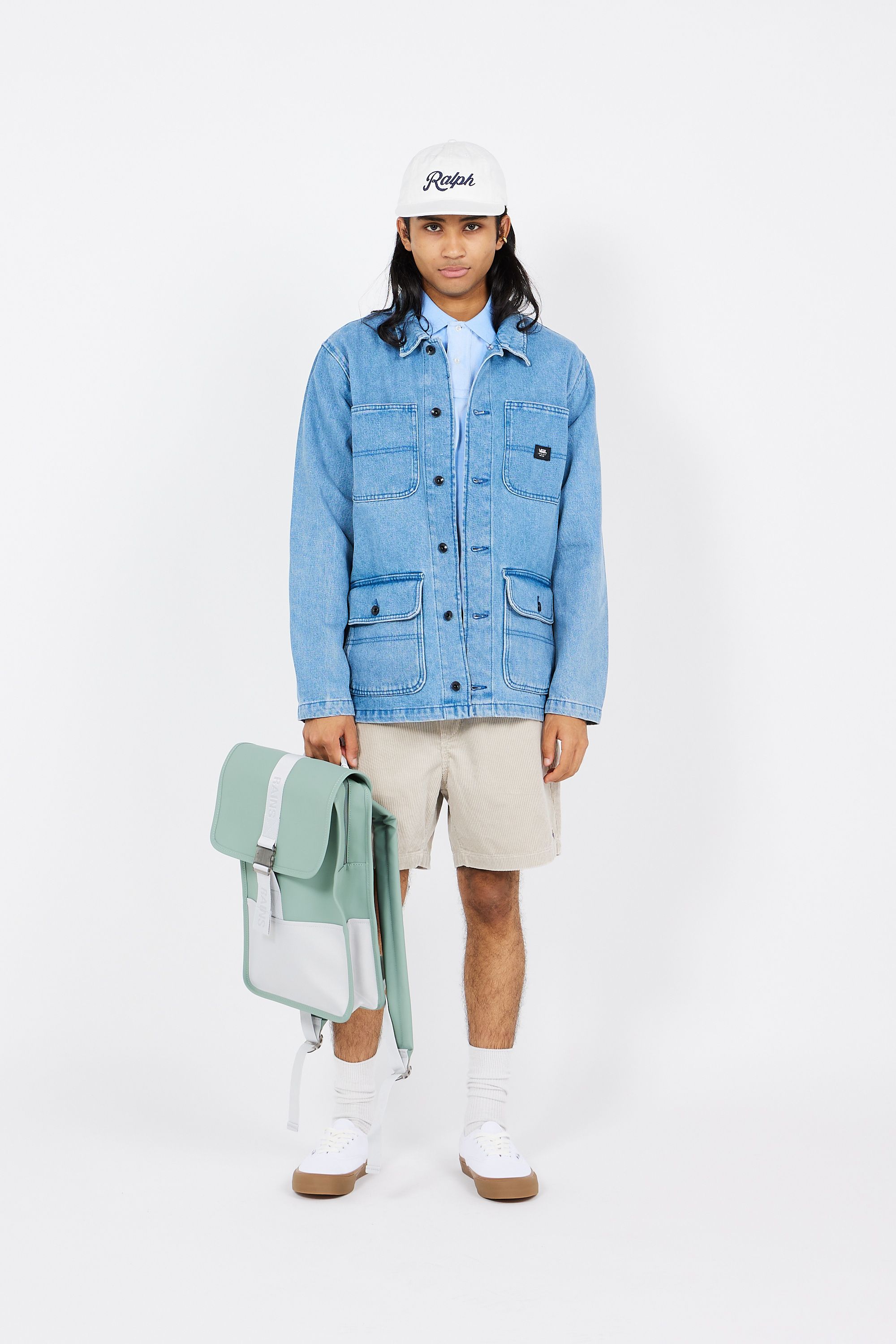 Veste vans on sale homme cyan