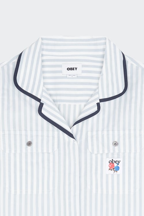 OBEY Chemise Bleu