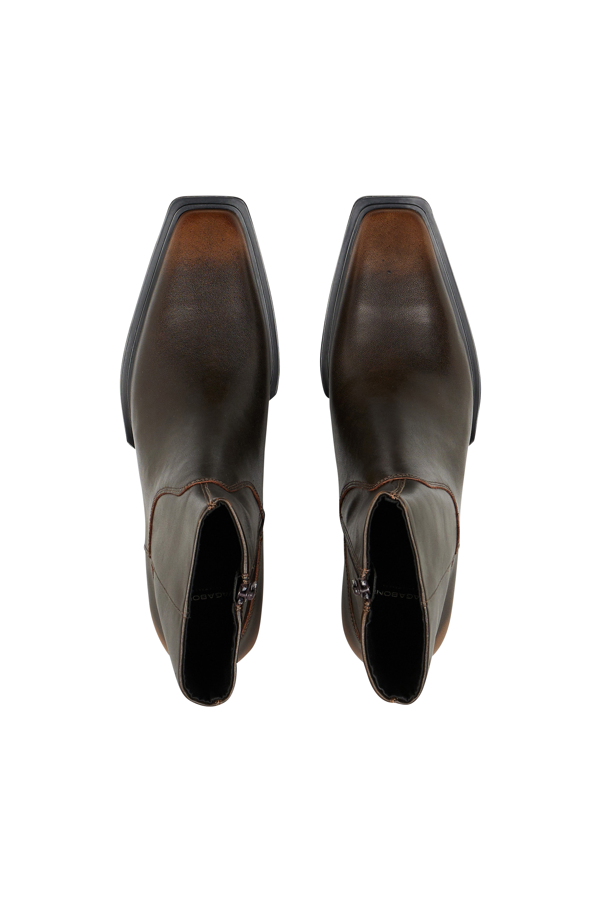 Heeled leather mid-calf boots VAGABOND SHOEMAKERS Brown