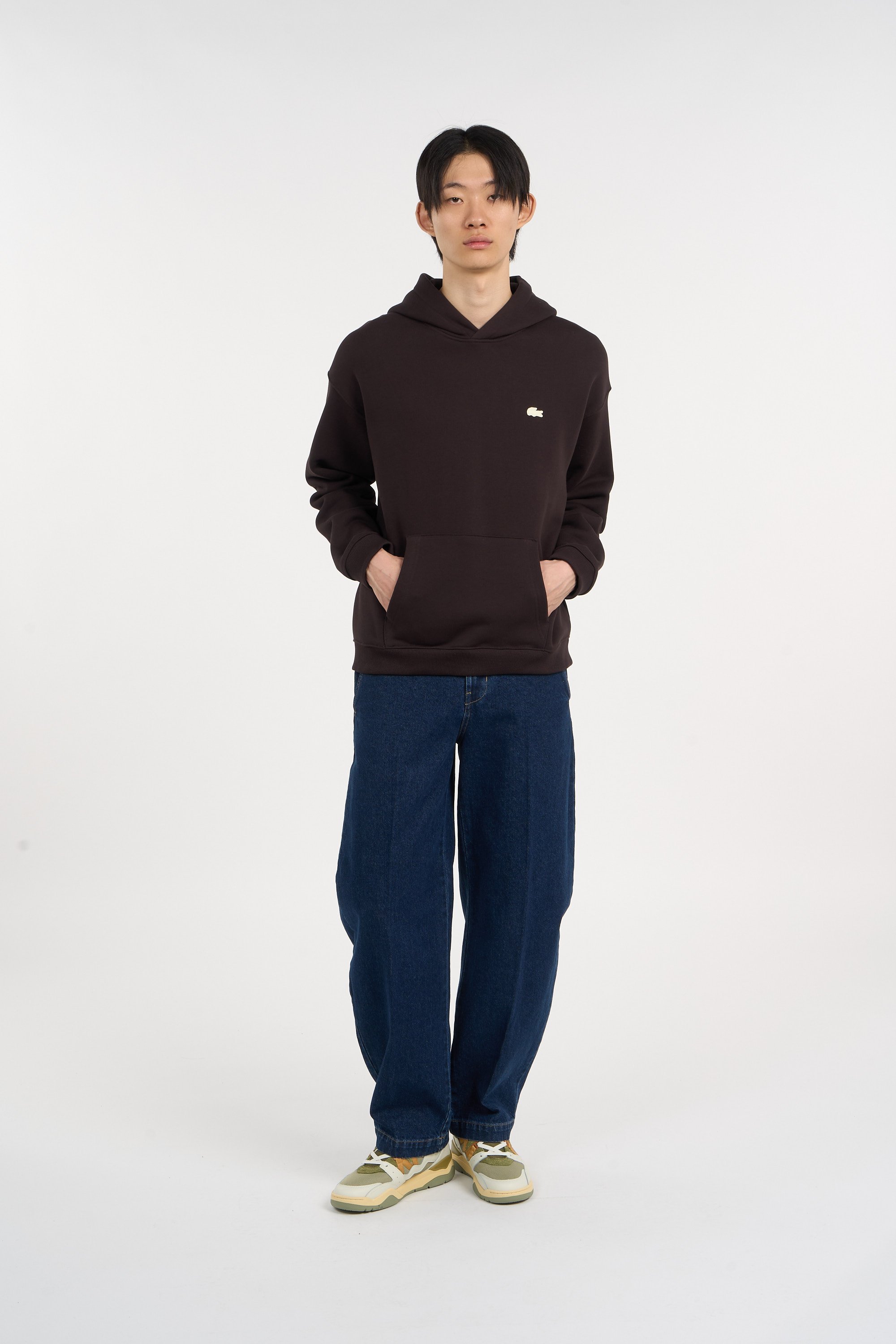 Hoodie LACOSTE Marron