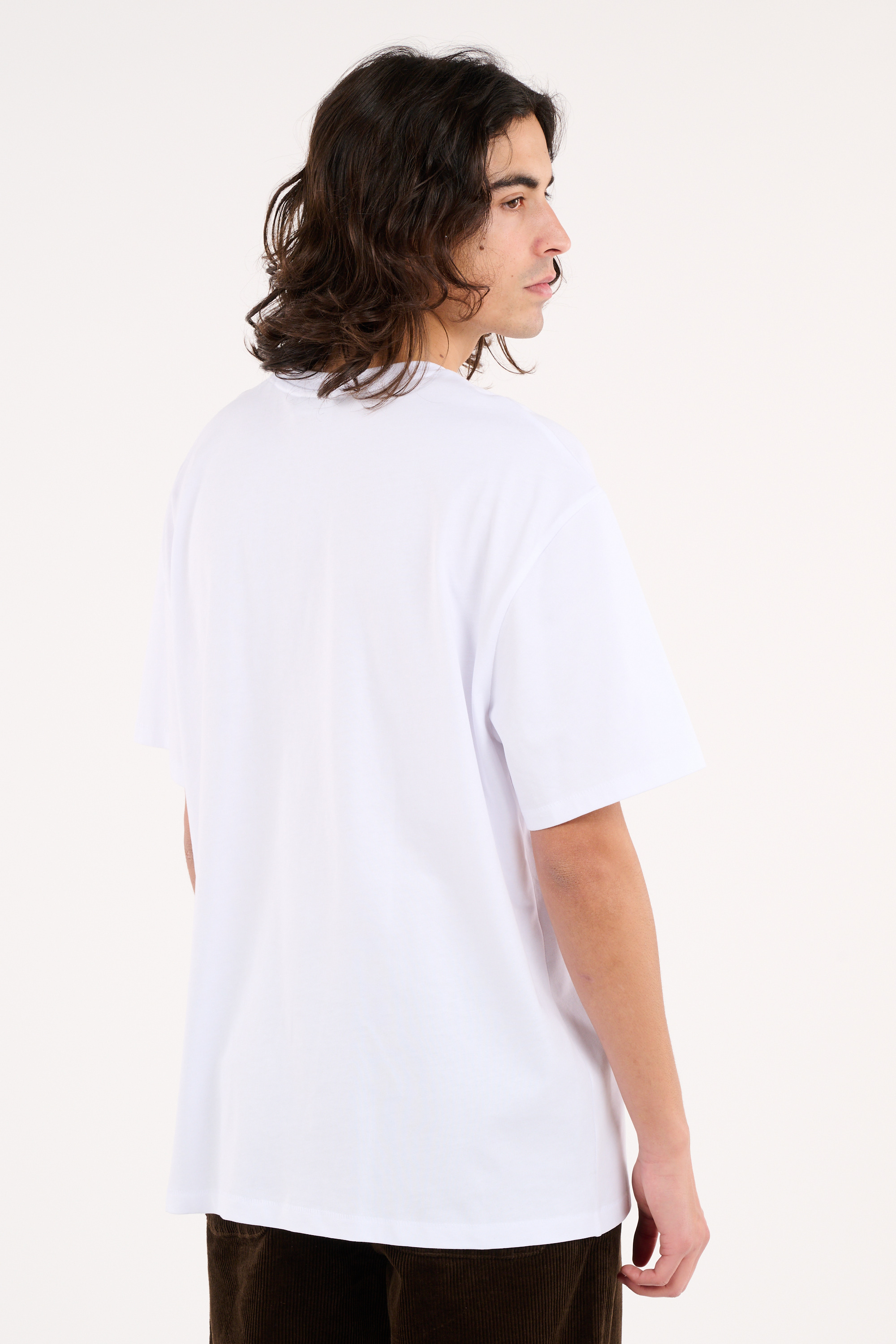 Regular-fit round-neck cotton T-shirt White