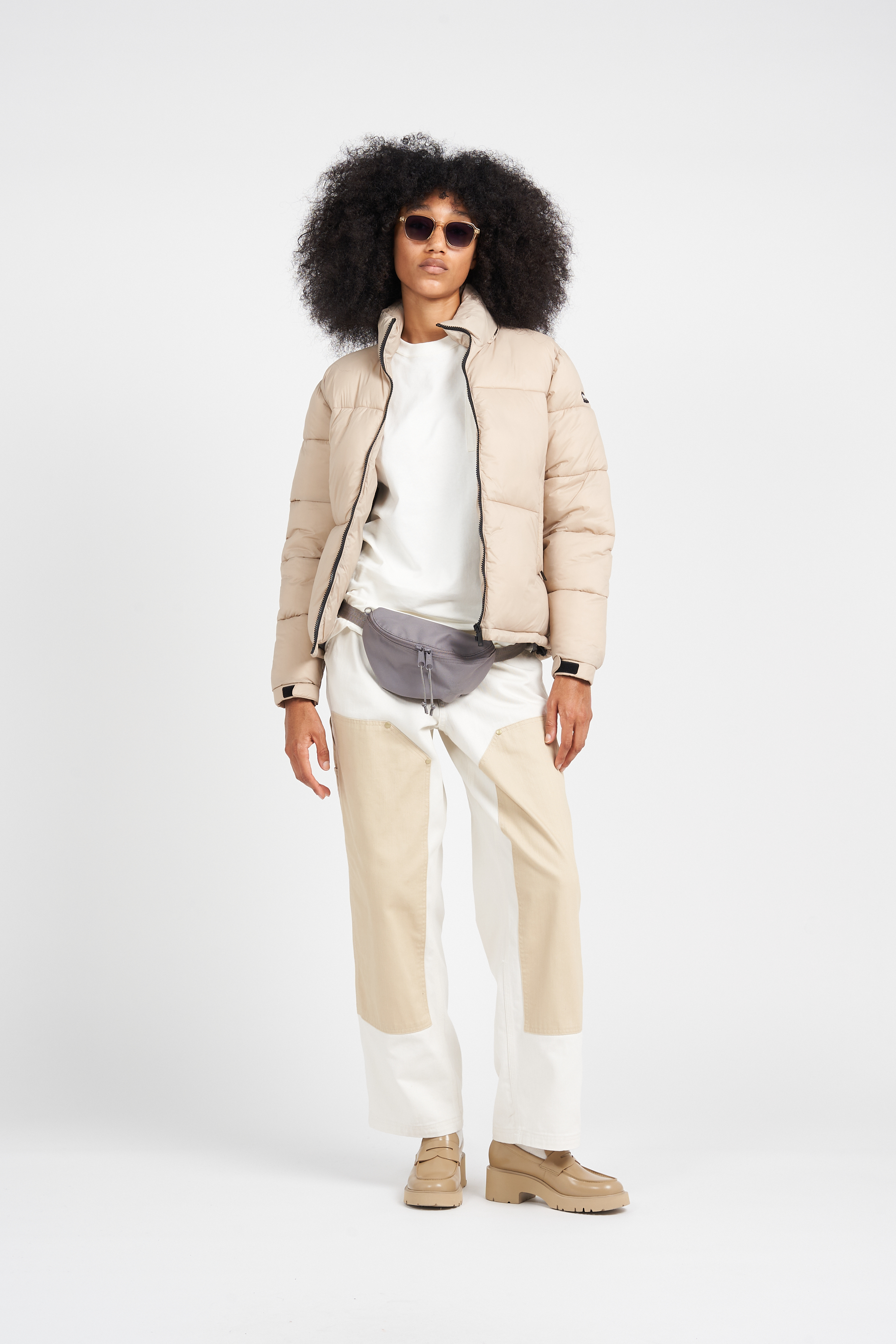 Puffer Jacket Beige