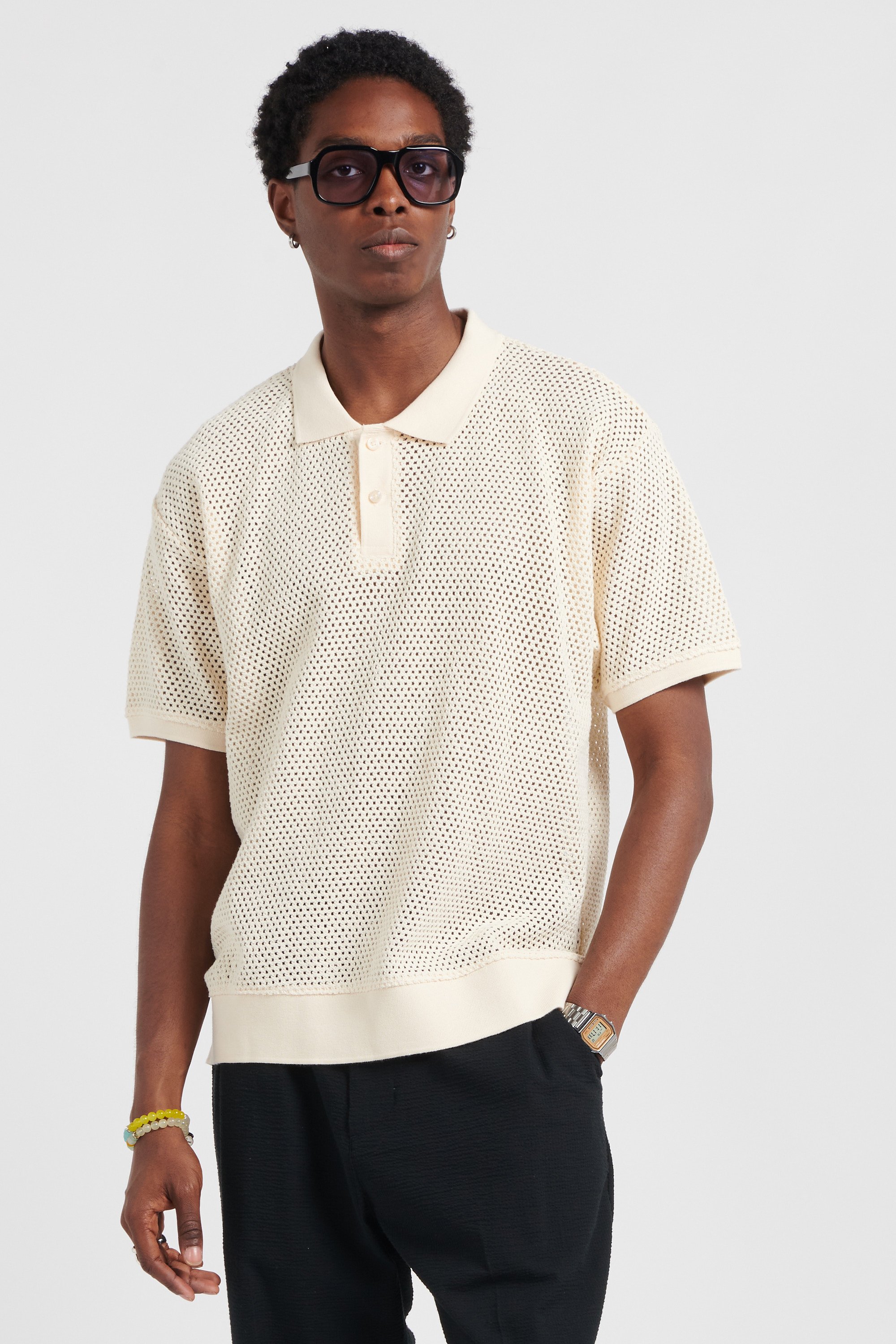 Polo shirt | Beige by OBEY Polo shirt Beige
