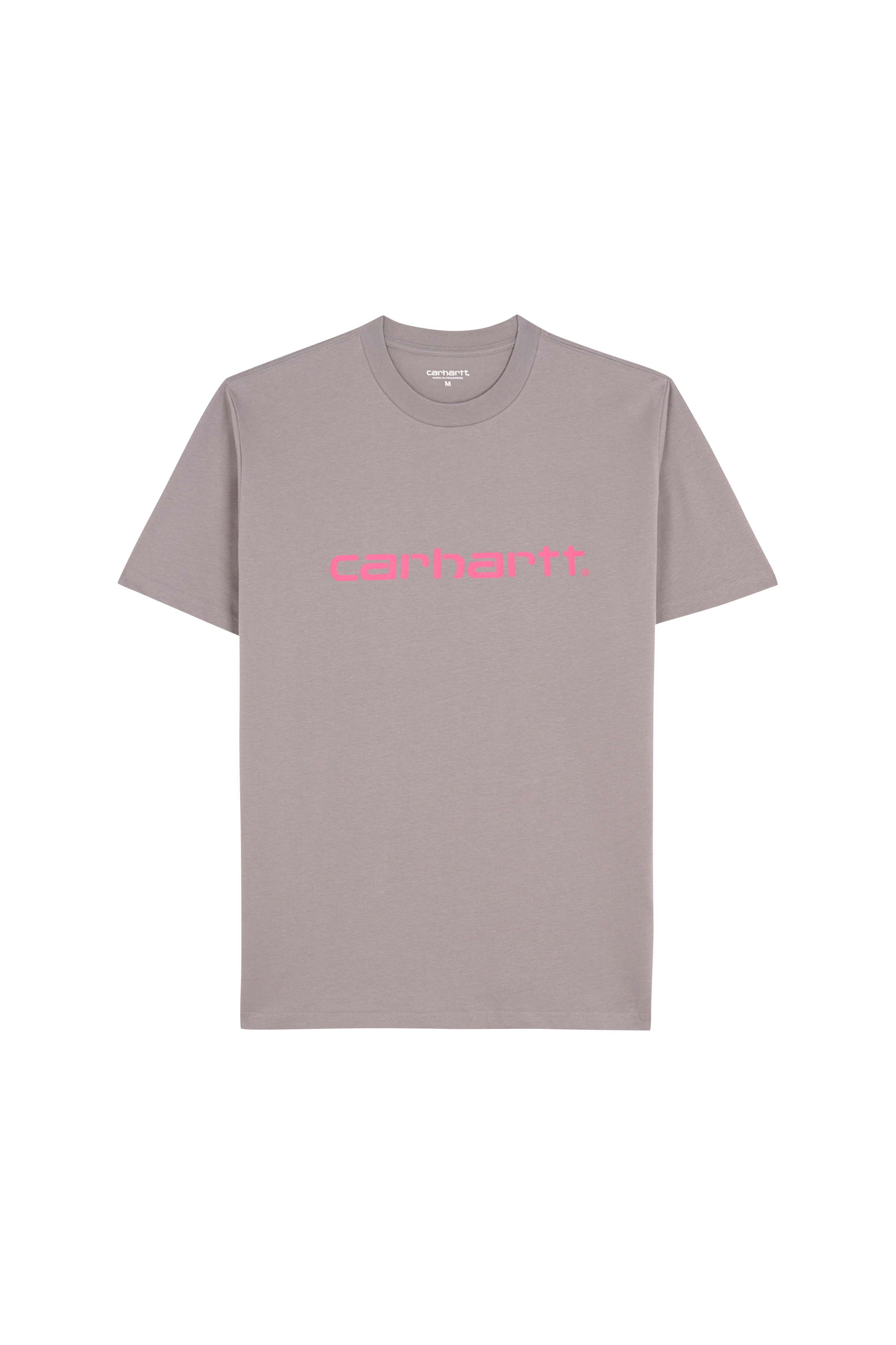Regular-fit round-neck cotton T-shirt Grey