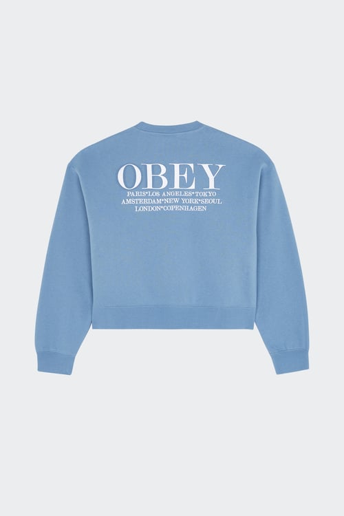 OBEY Sweatshirt  Bleu