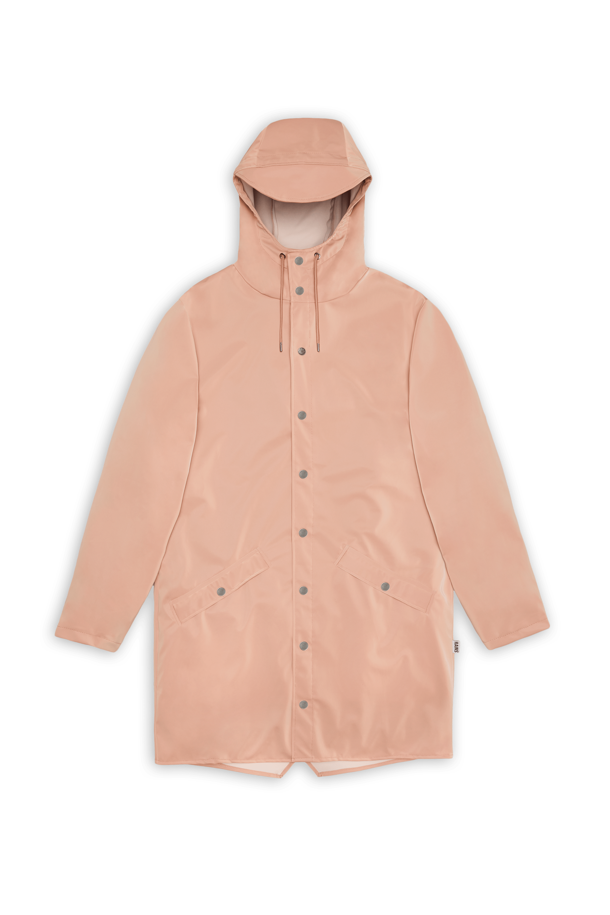 Coupe-vent imperméable long à capuche Rose