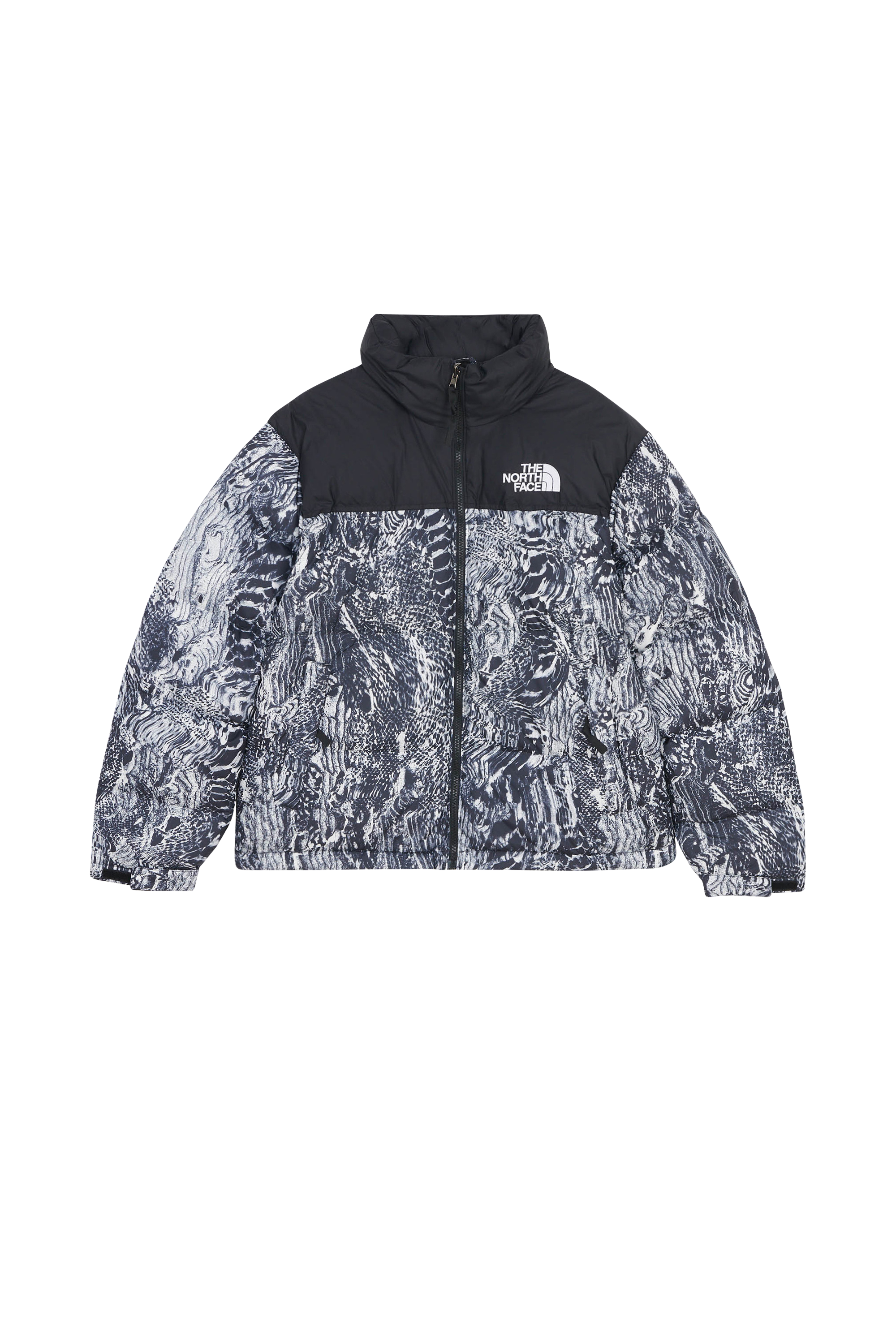 Lightweight quilted padded jacket with high neck Black