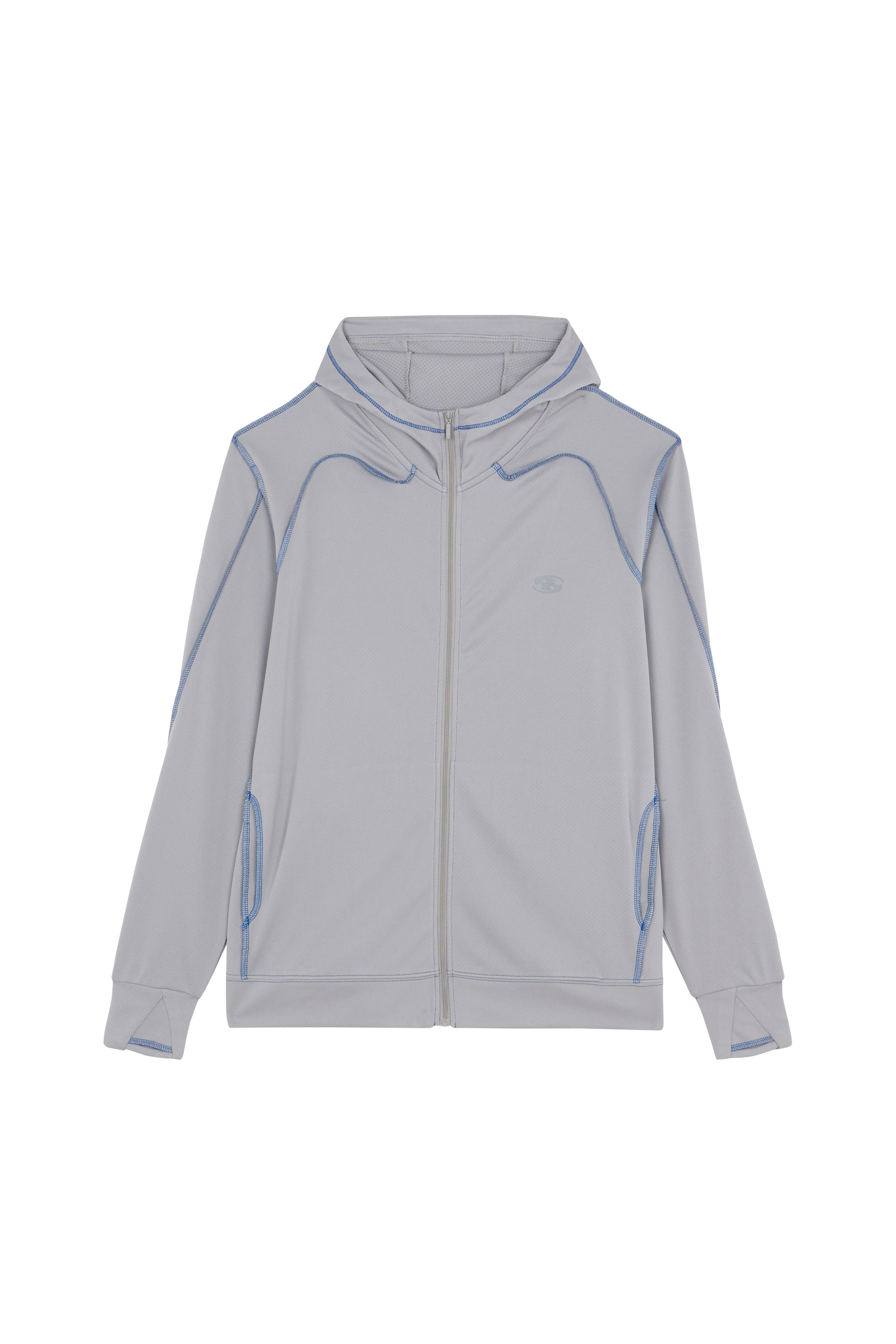 Hoodie zippé Gris