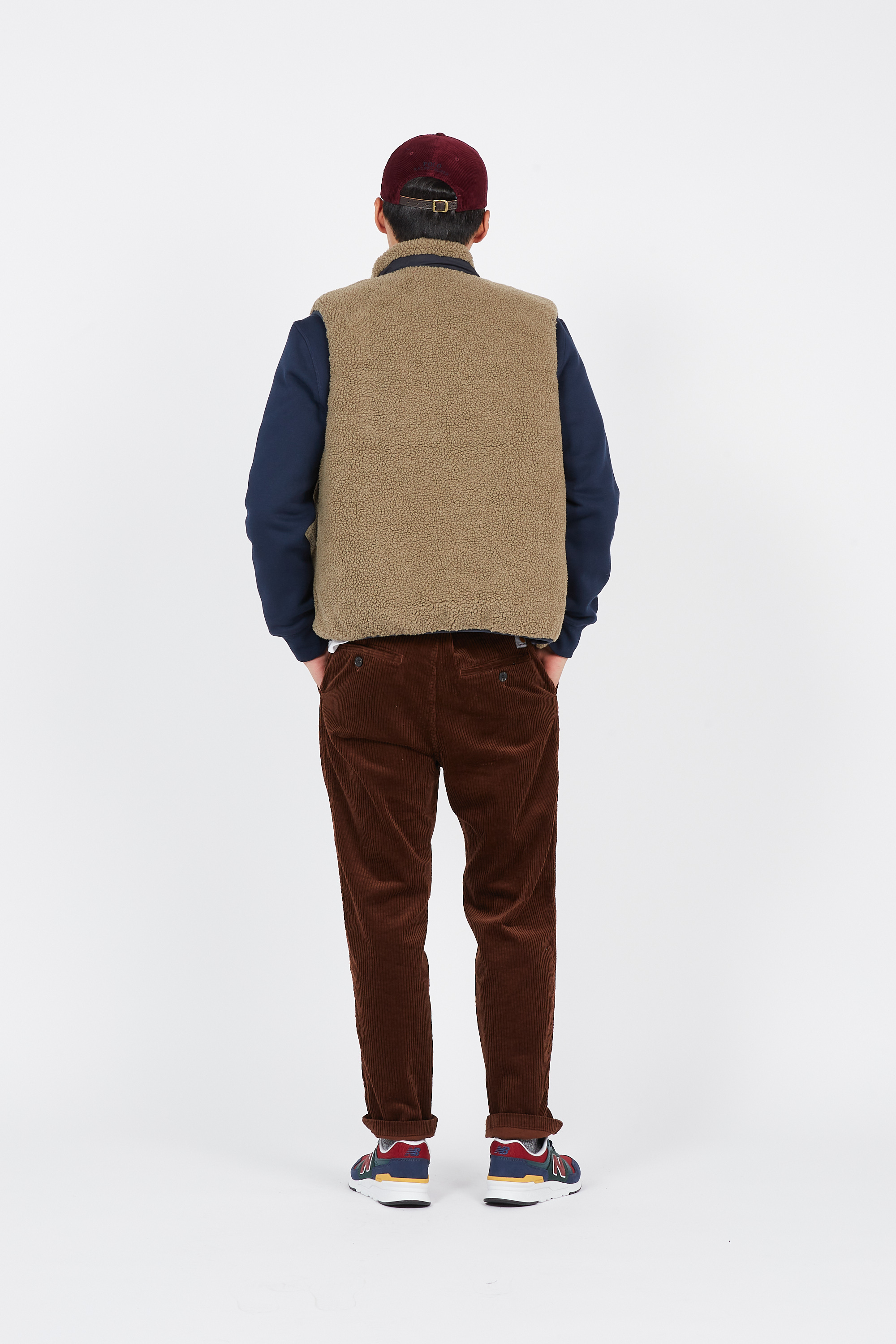 Doudoune sans manches réversible  Bleu