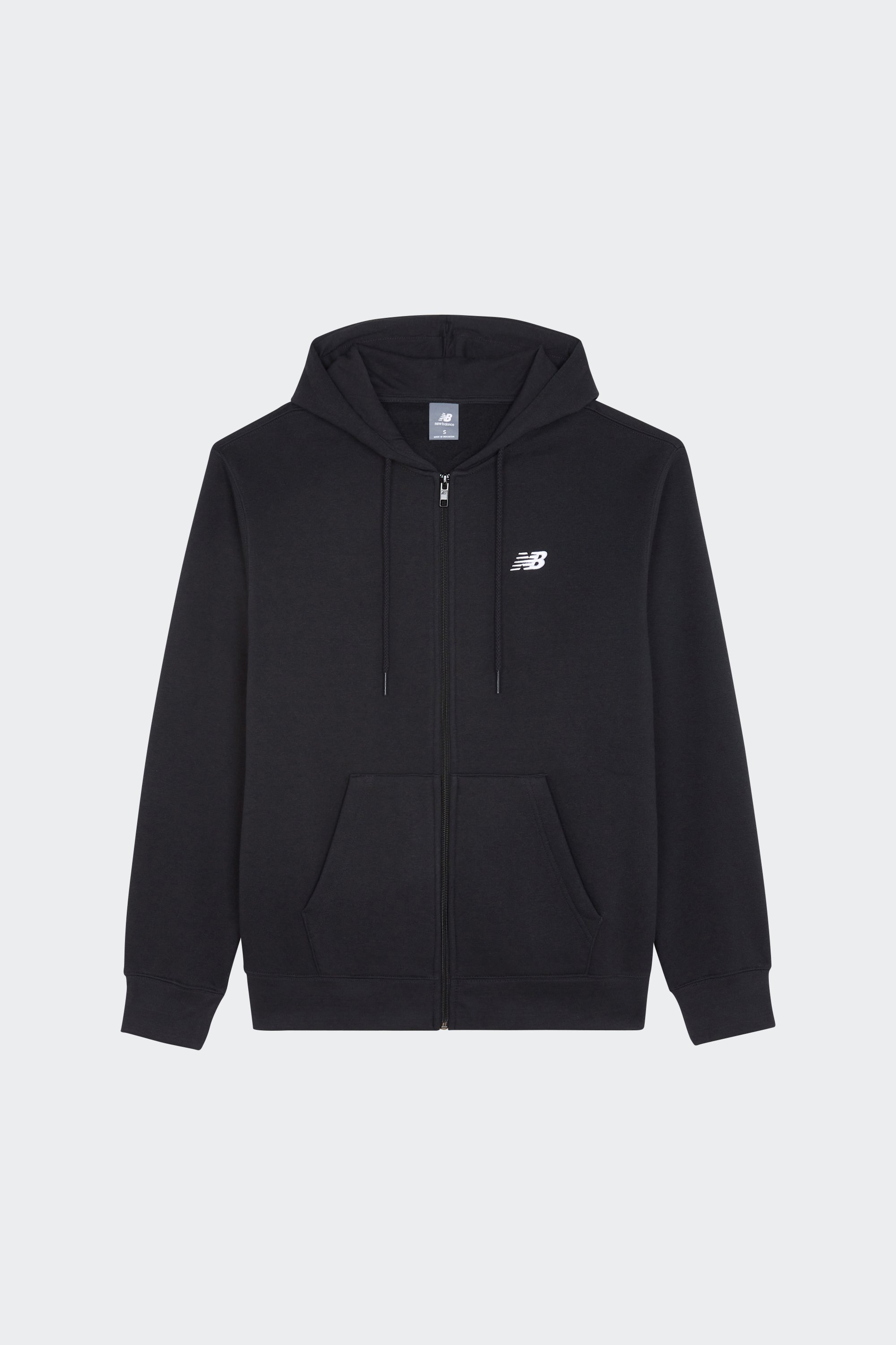 zip-up hoodie | Black by NEW BALANCE zip-up hoodie Black