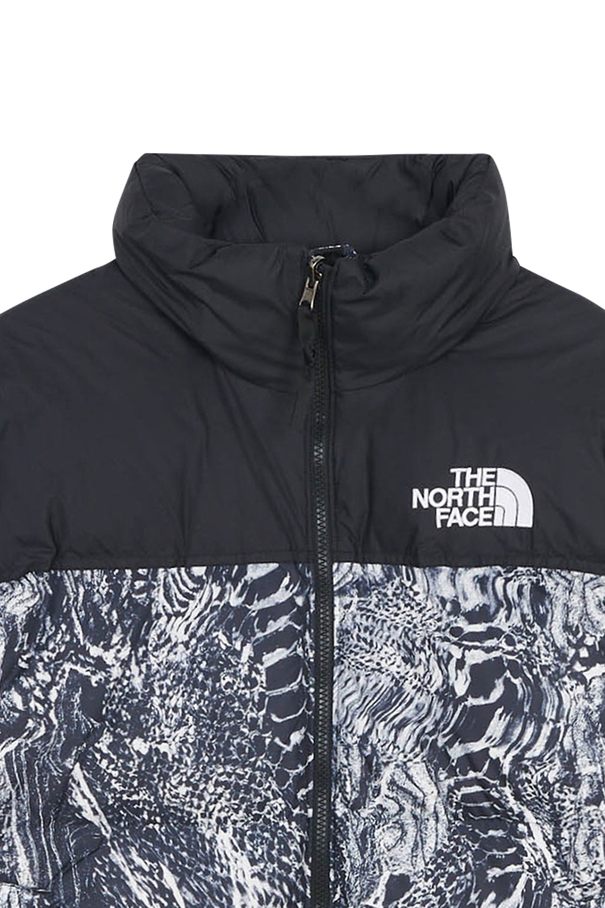 Lightweight quilted padded jacket with high neck Black