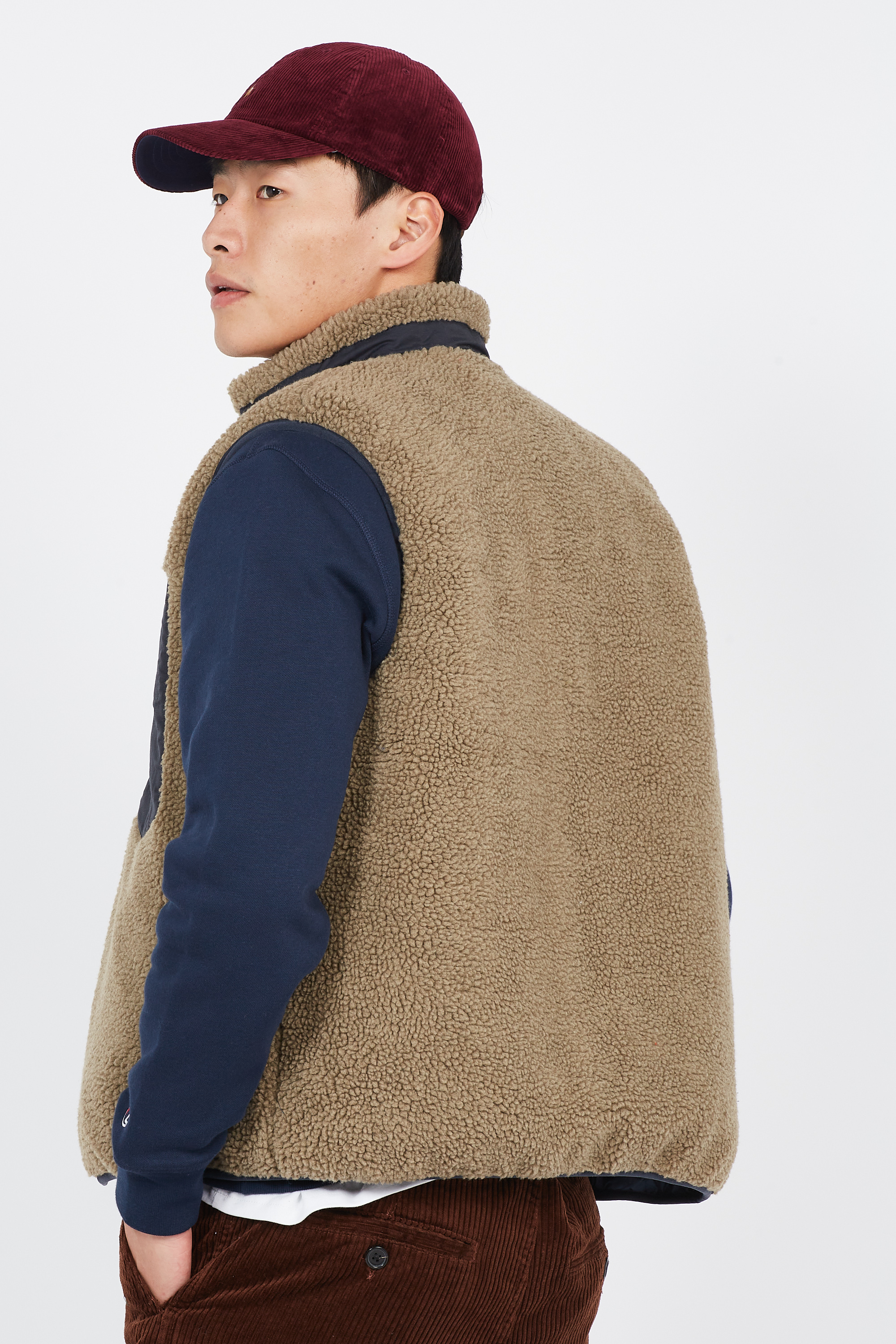 Doudoune sans manches réversible  Bleu