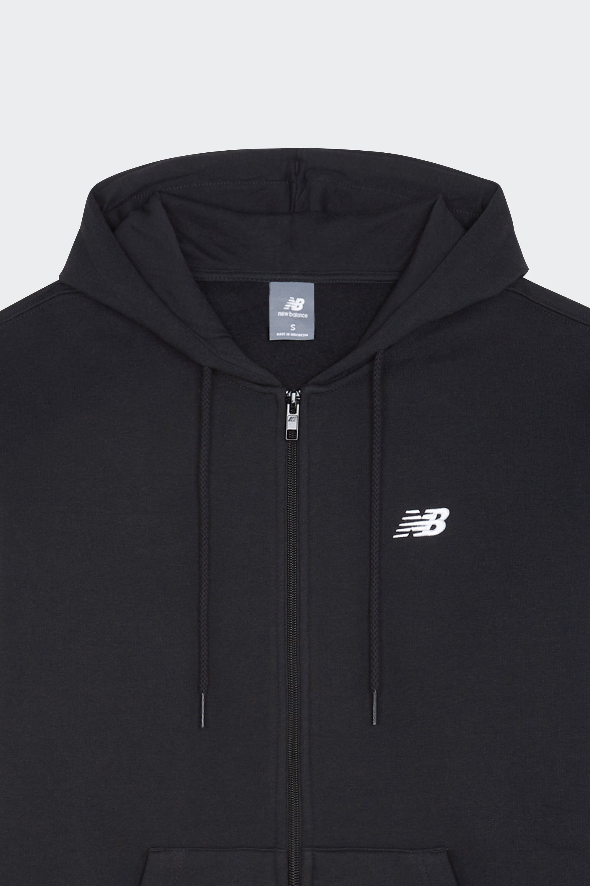 zip-up hoodie | Black by NEW BALANCE zip-up hoodie Black