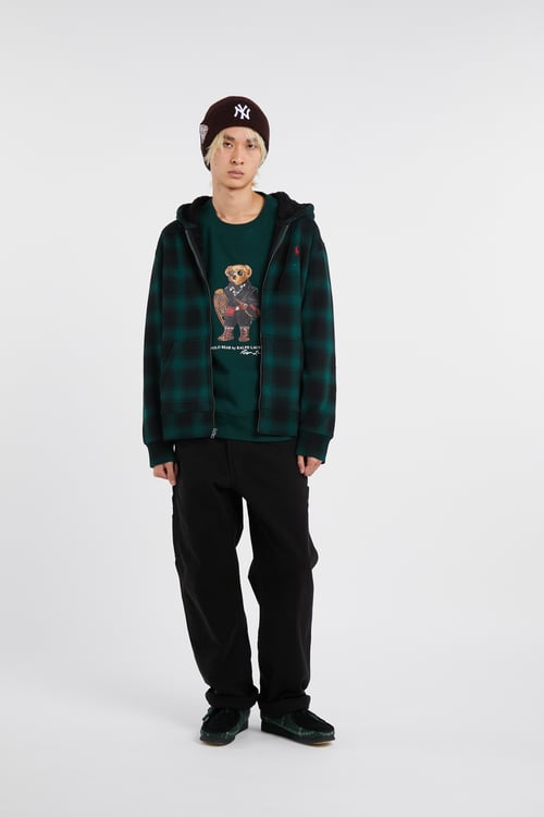 POLO RALPH LAUREN Hoodie zippé Vert