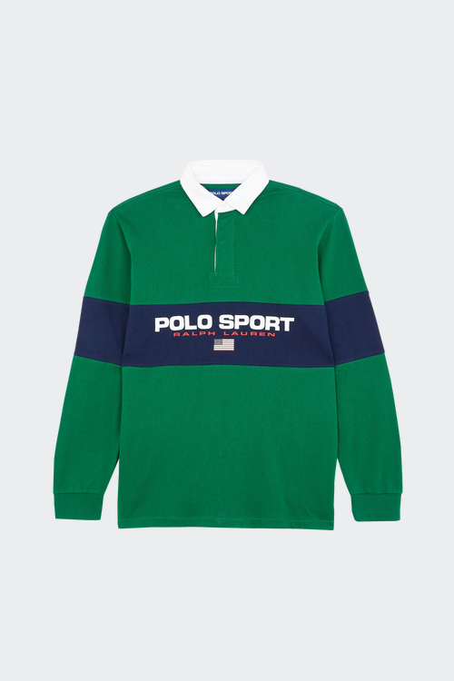Topman organic long sleeve knitted polo with zip in white Polo Vert