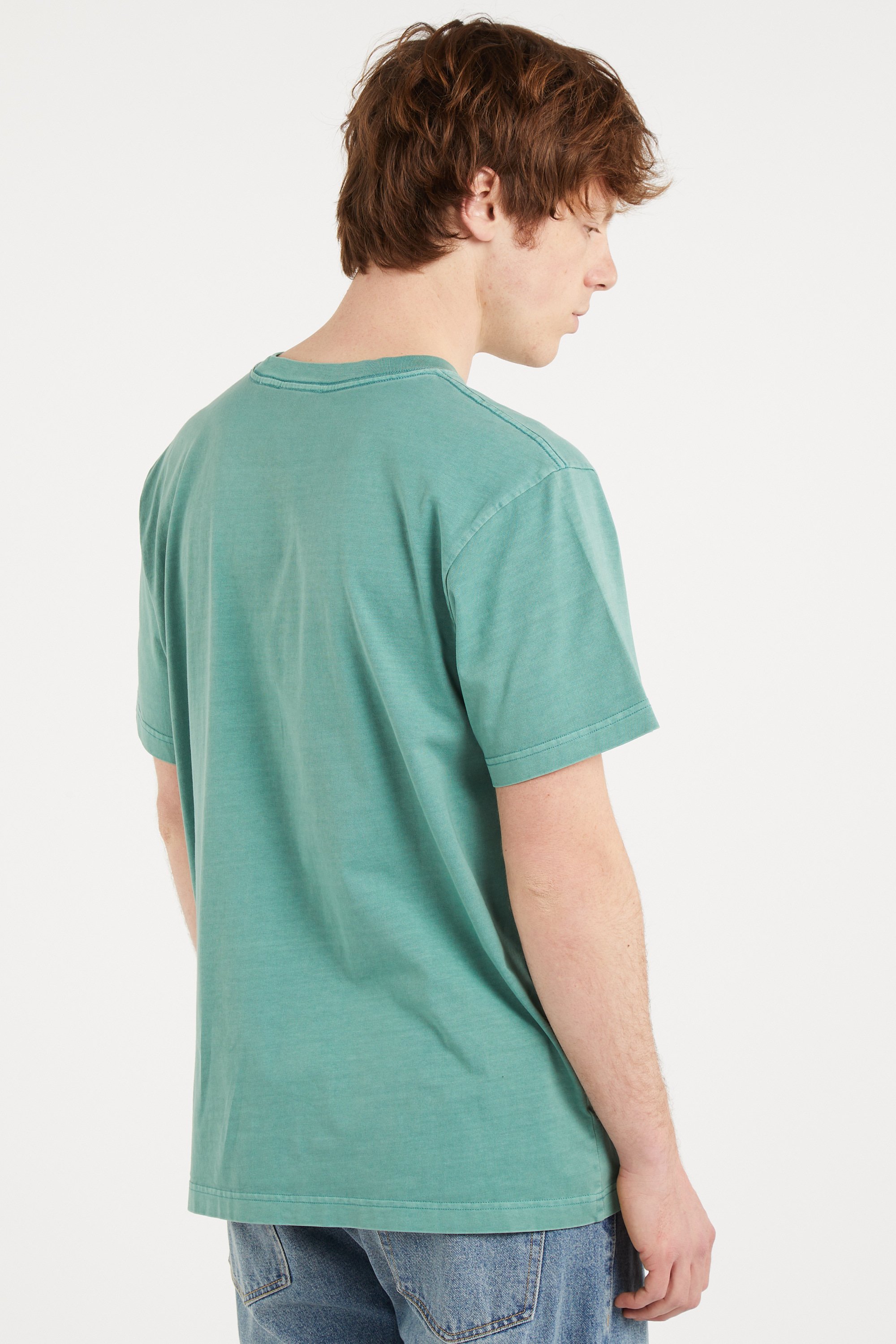 Regular-fit round-neck cotton T-shirt | Green OBEY Men