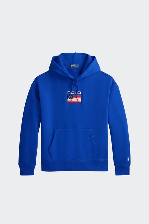 Polo - Hoodie - Taille M Bleu