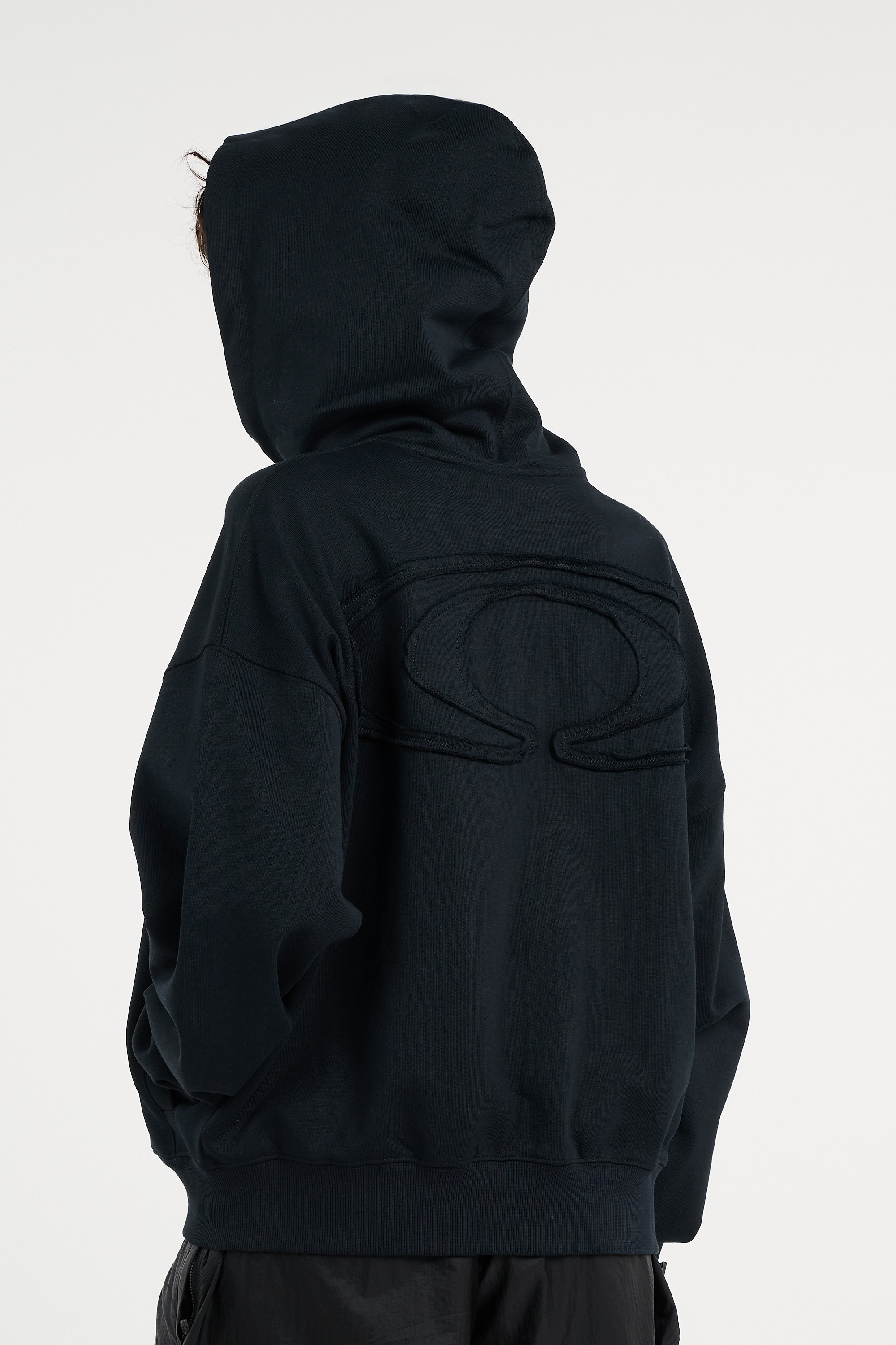 zip-up hoodie | Black RAINS Women