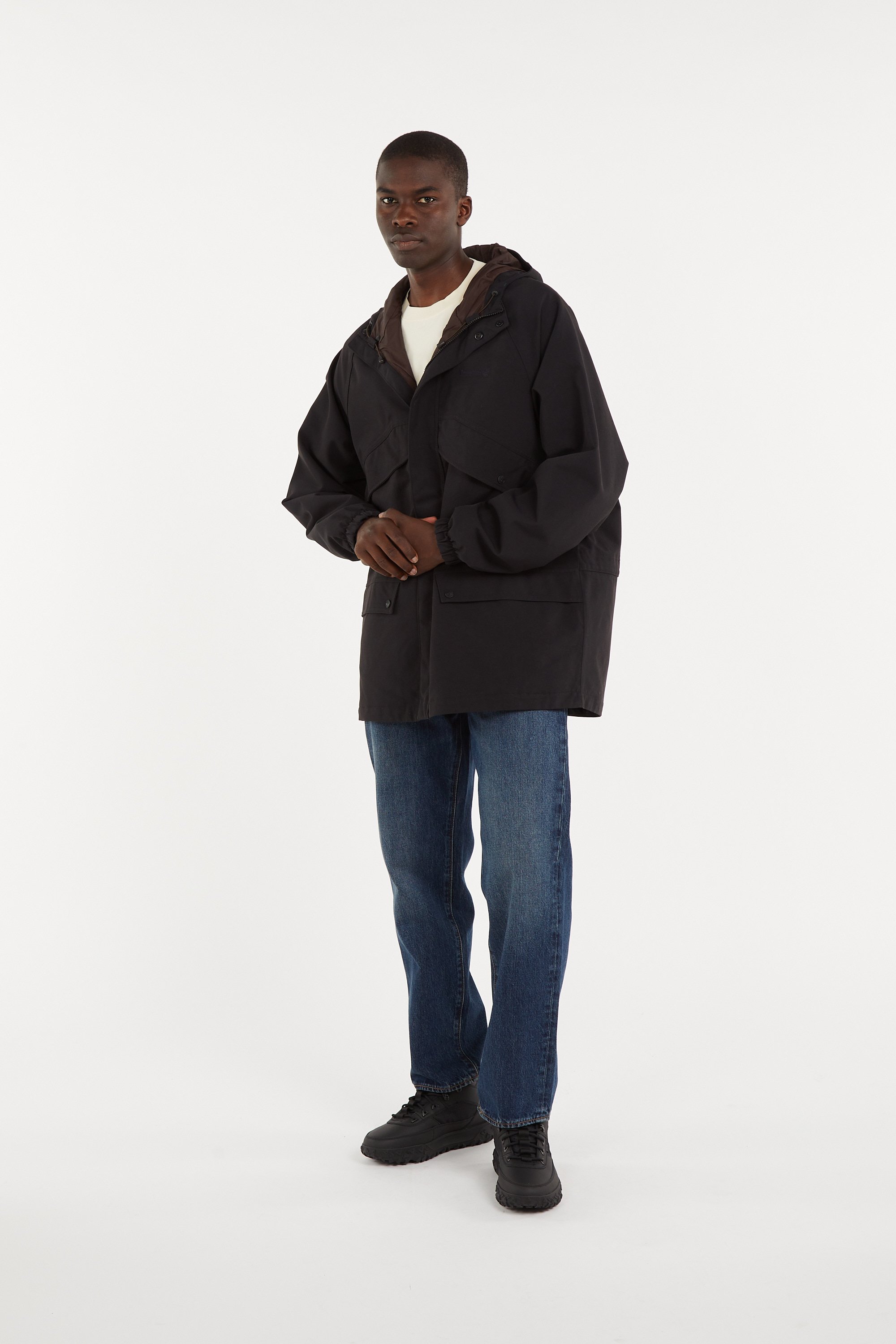Parka droite col montant TIMBERLAND Noir