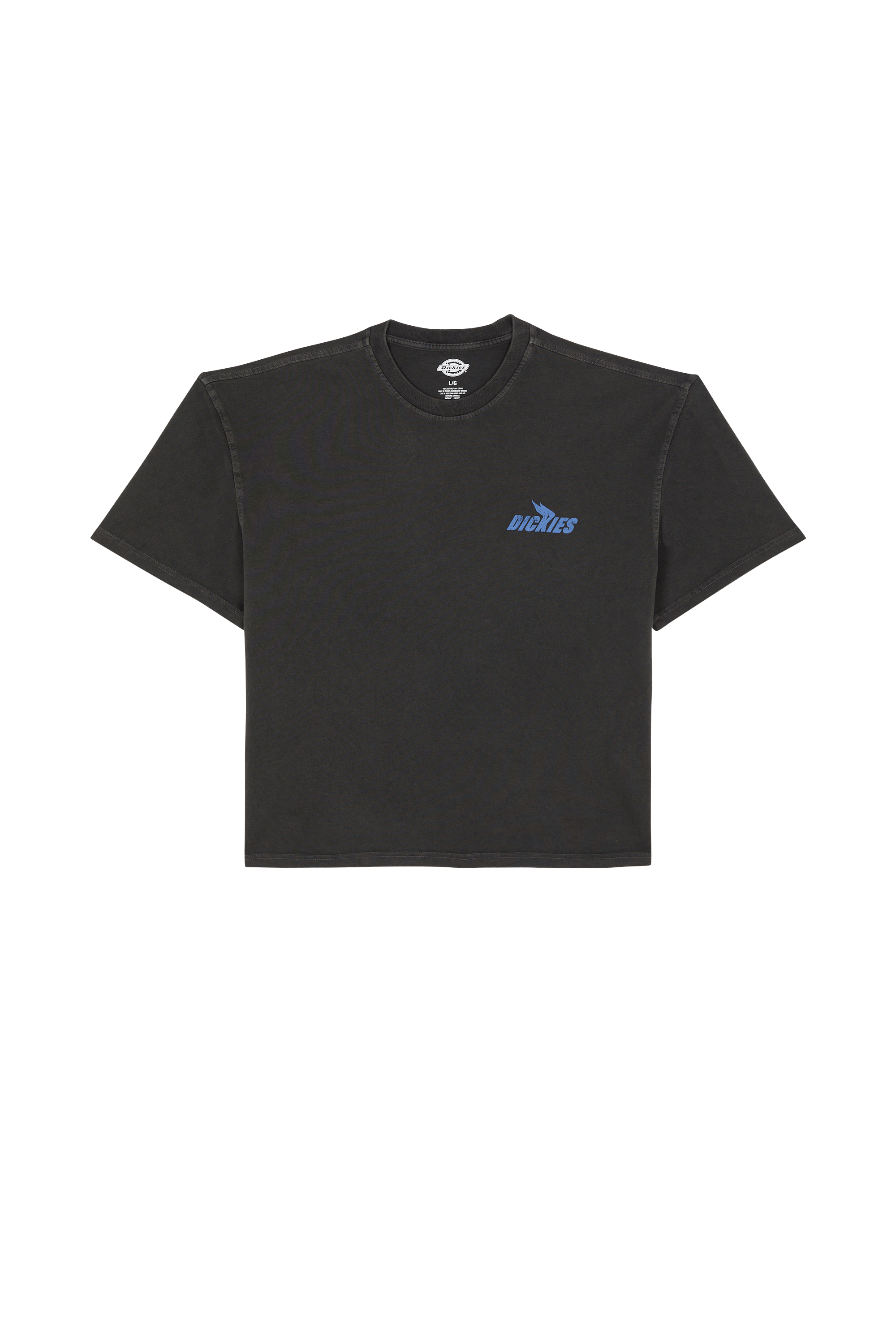Regular-fit round-neck cotton T-shirt | Black DICKIES Men