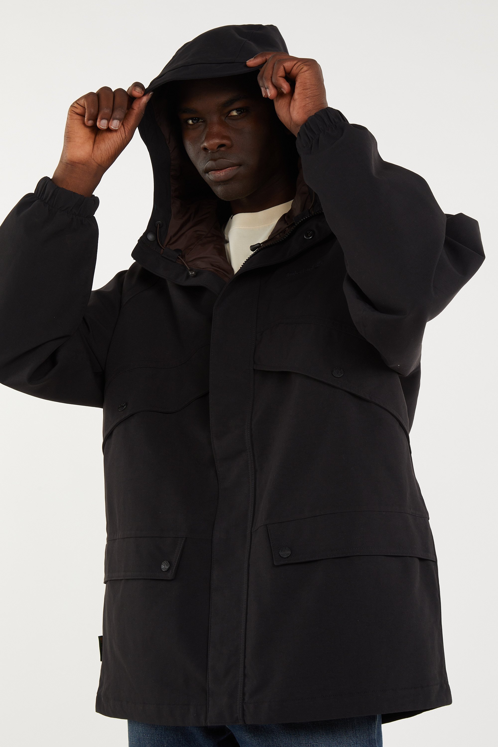 Parka droite col montant | Noir TIMBERLAND Homme